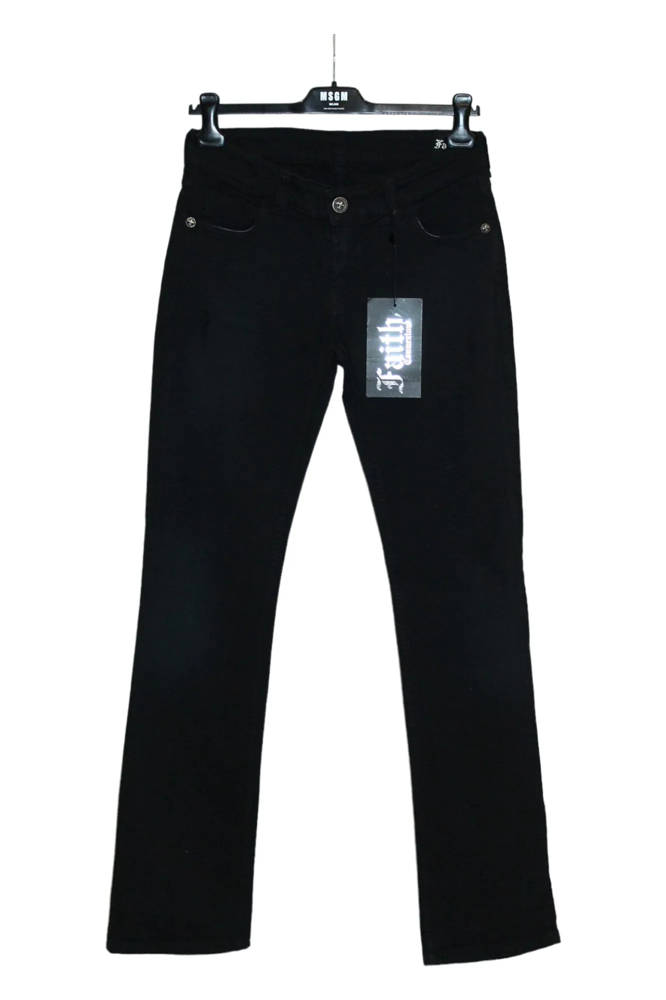 Faith Connexion Slim Fit Low Rise Gray Washed Jeans