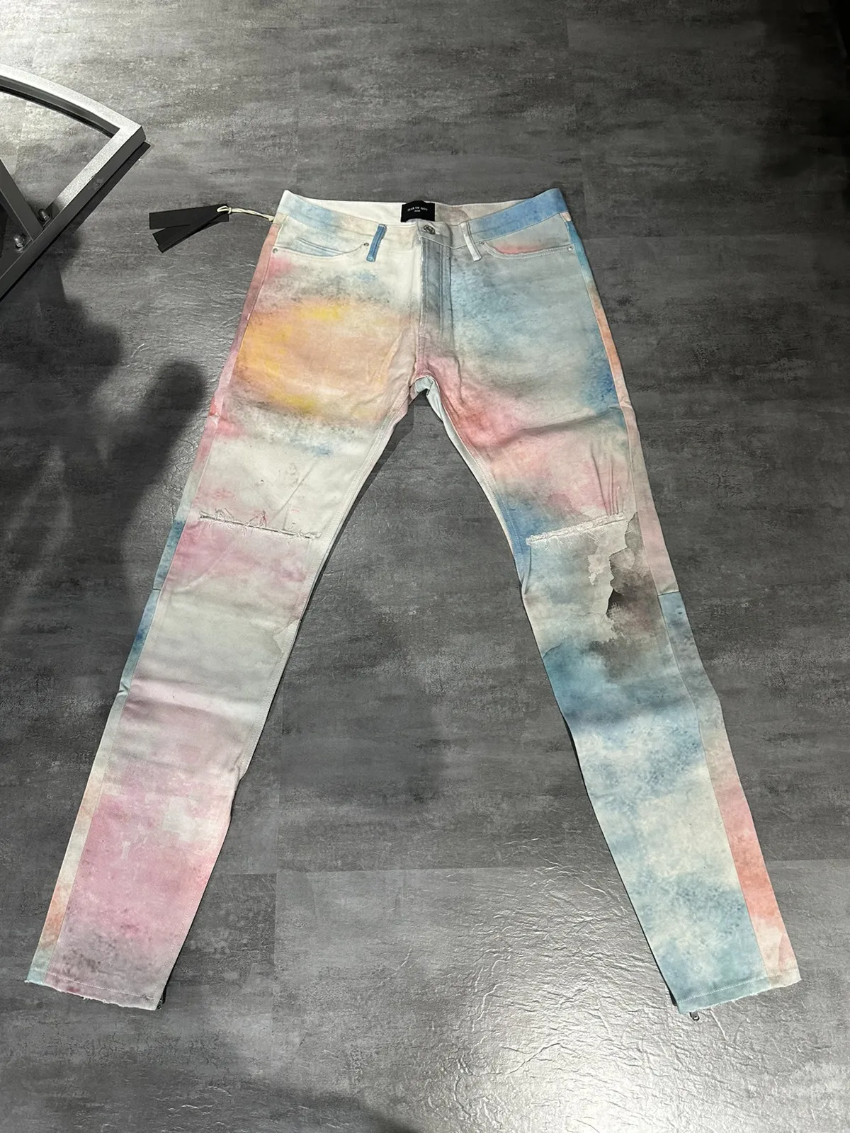 fear of god 5th Cloud Jeans tie dye fifth collection