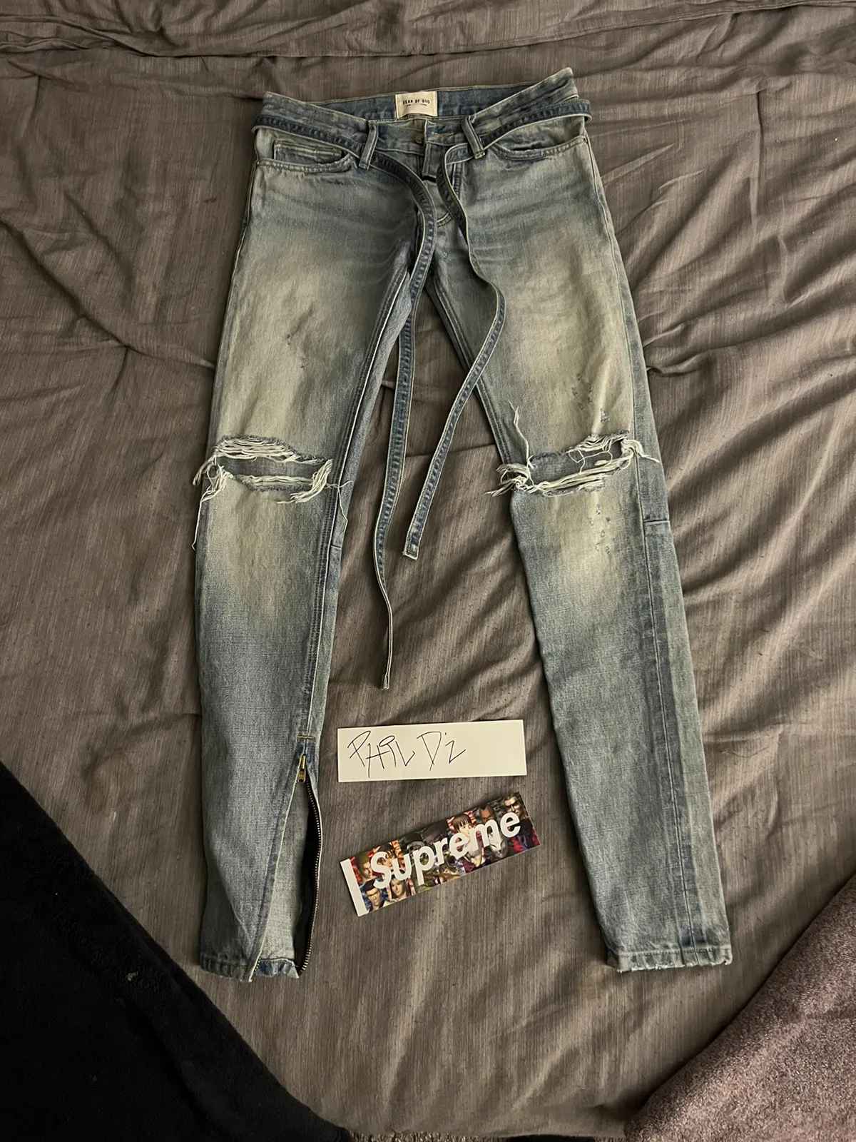 Fear of God Sixth Collection vintage wash denim