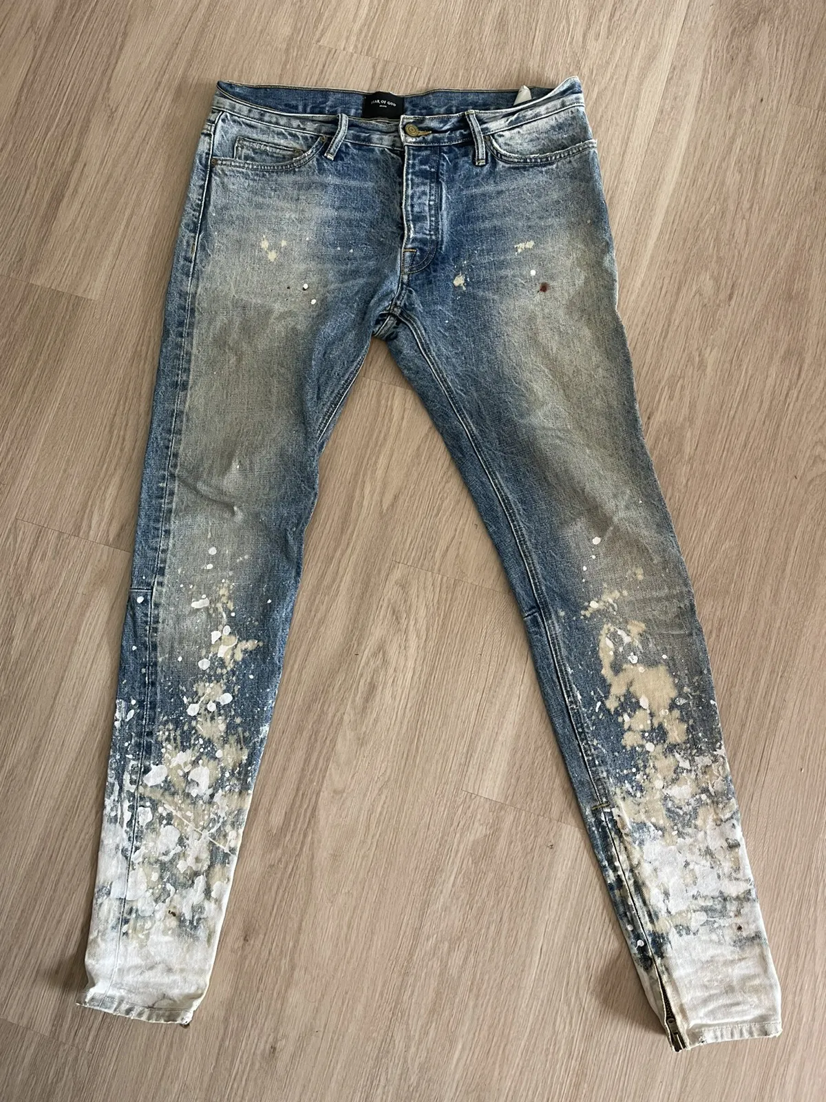 Fear of God Selvedge Painted paint splash Denim