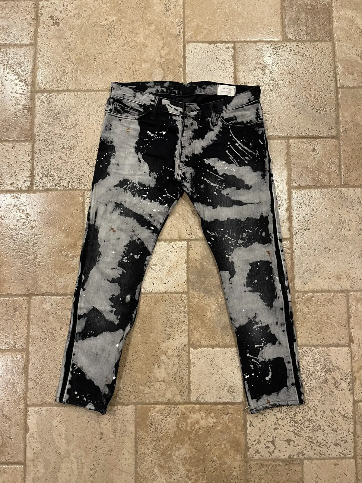 Fear of God x Maxfield Tie Dye Selvedge Romper Denim Pants