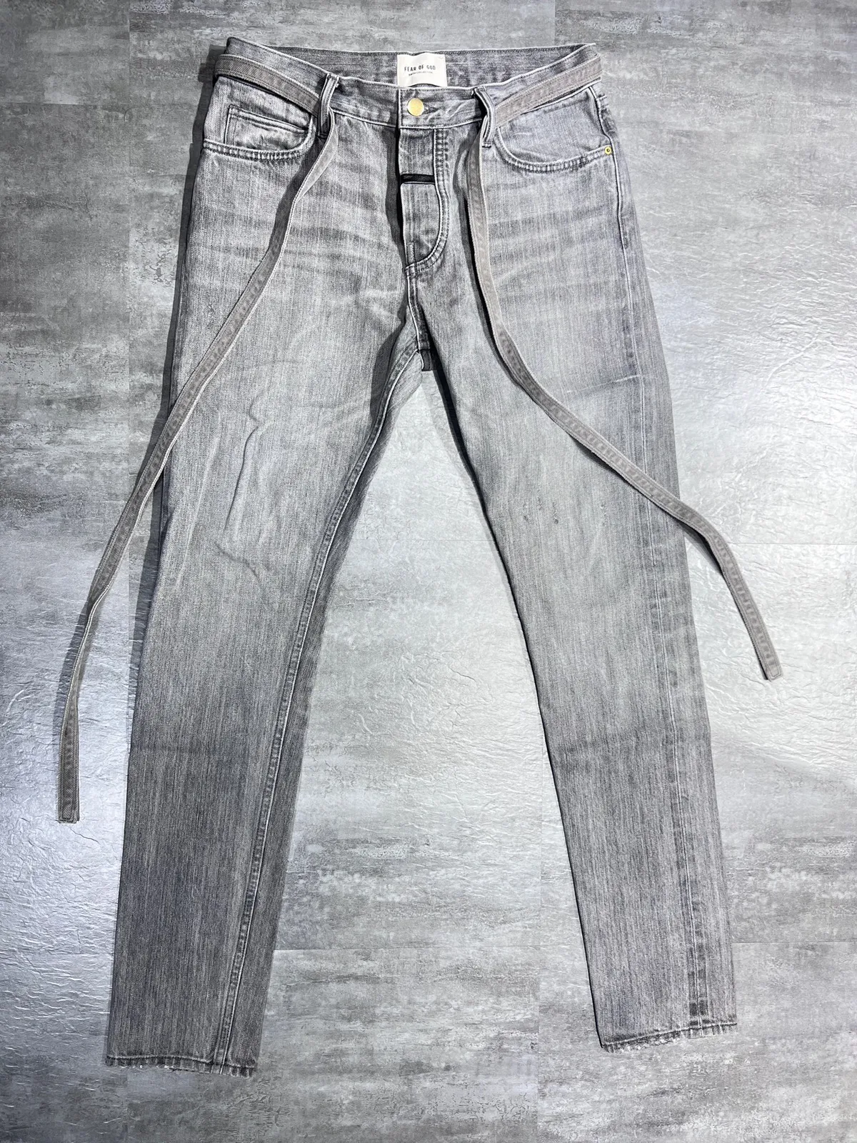 Fear of God 6th Slim Denim Jeans - God Grey