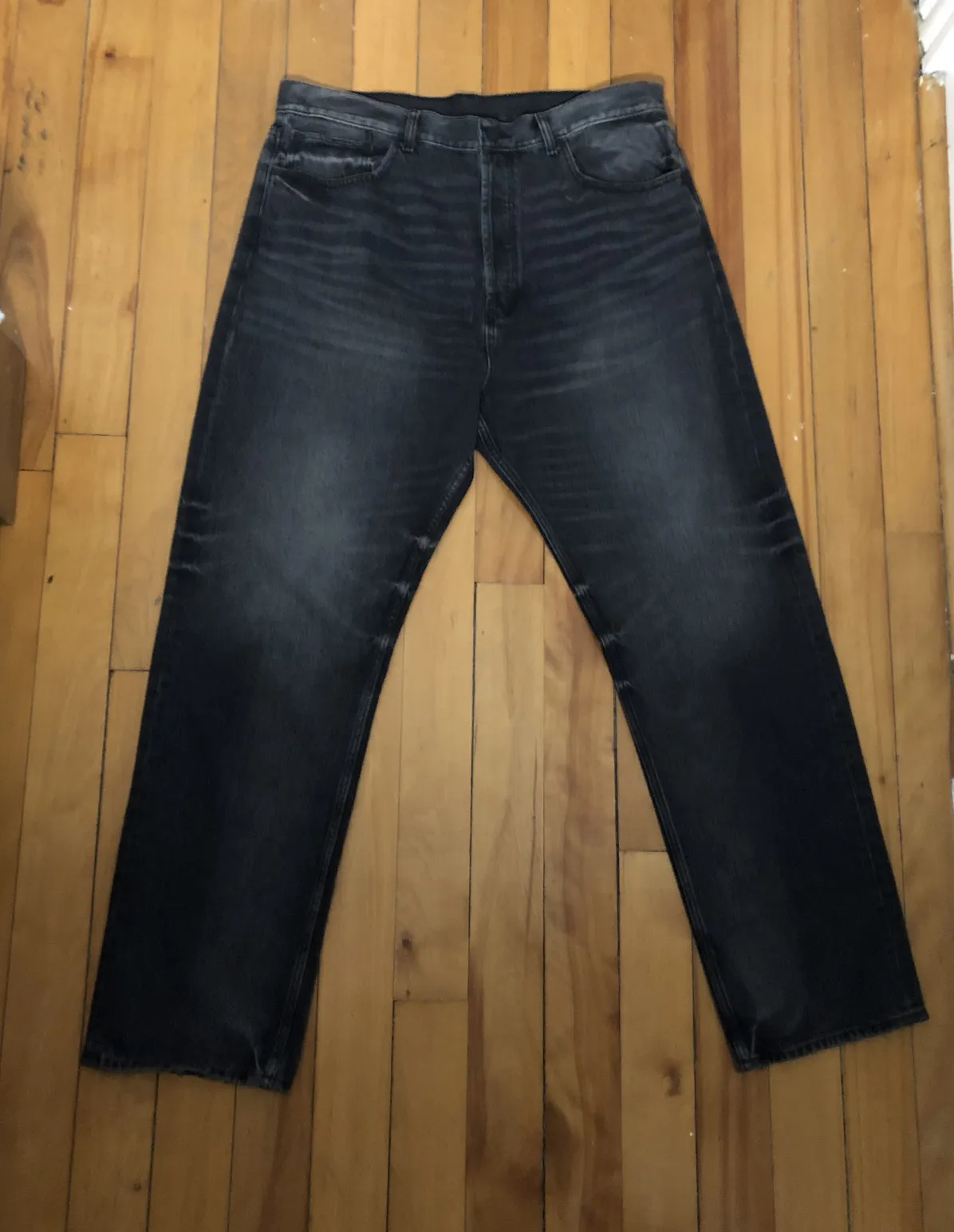Fear of God Essentials Black Faded Jeans
