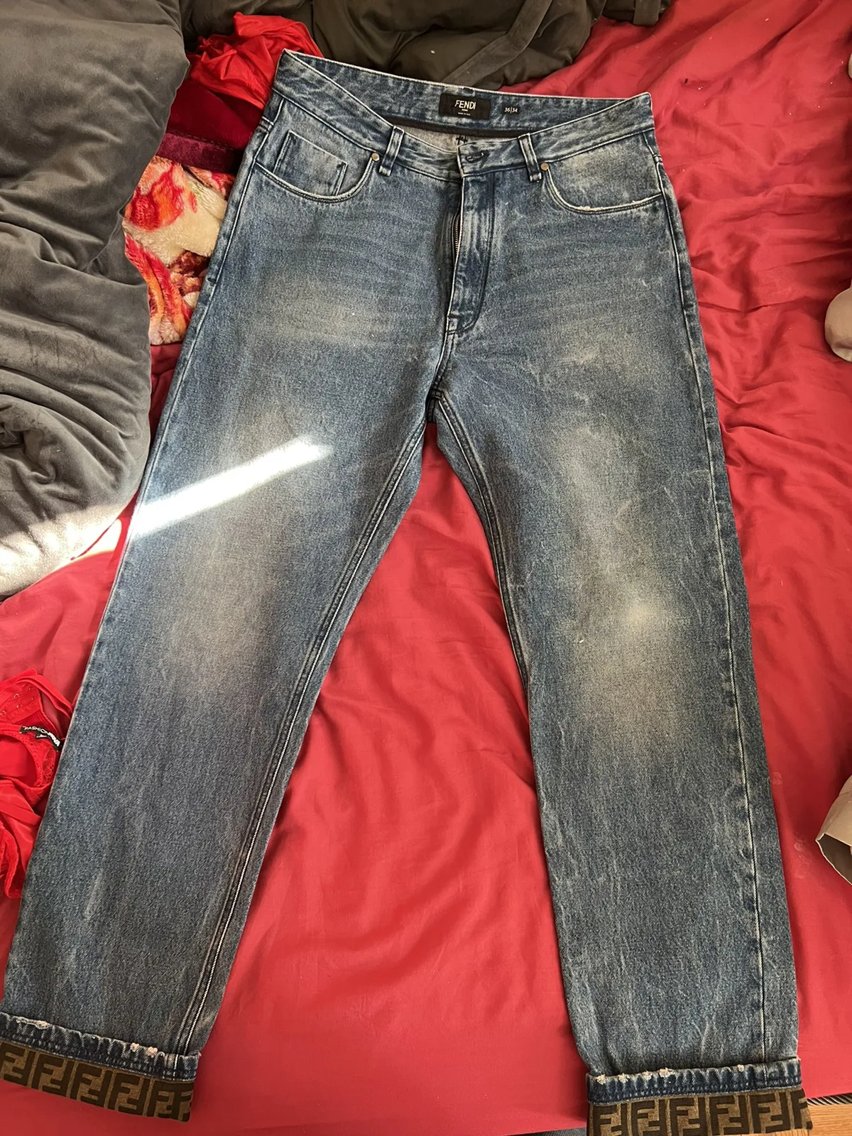 High Waist Cropped Jeans Made In Italy