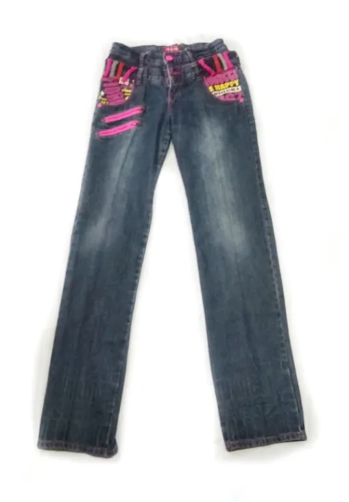 fiorucci.. distressed denim blue denim jeans