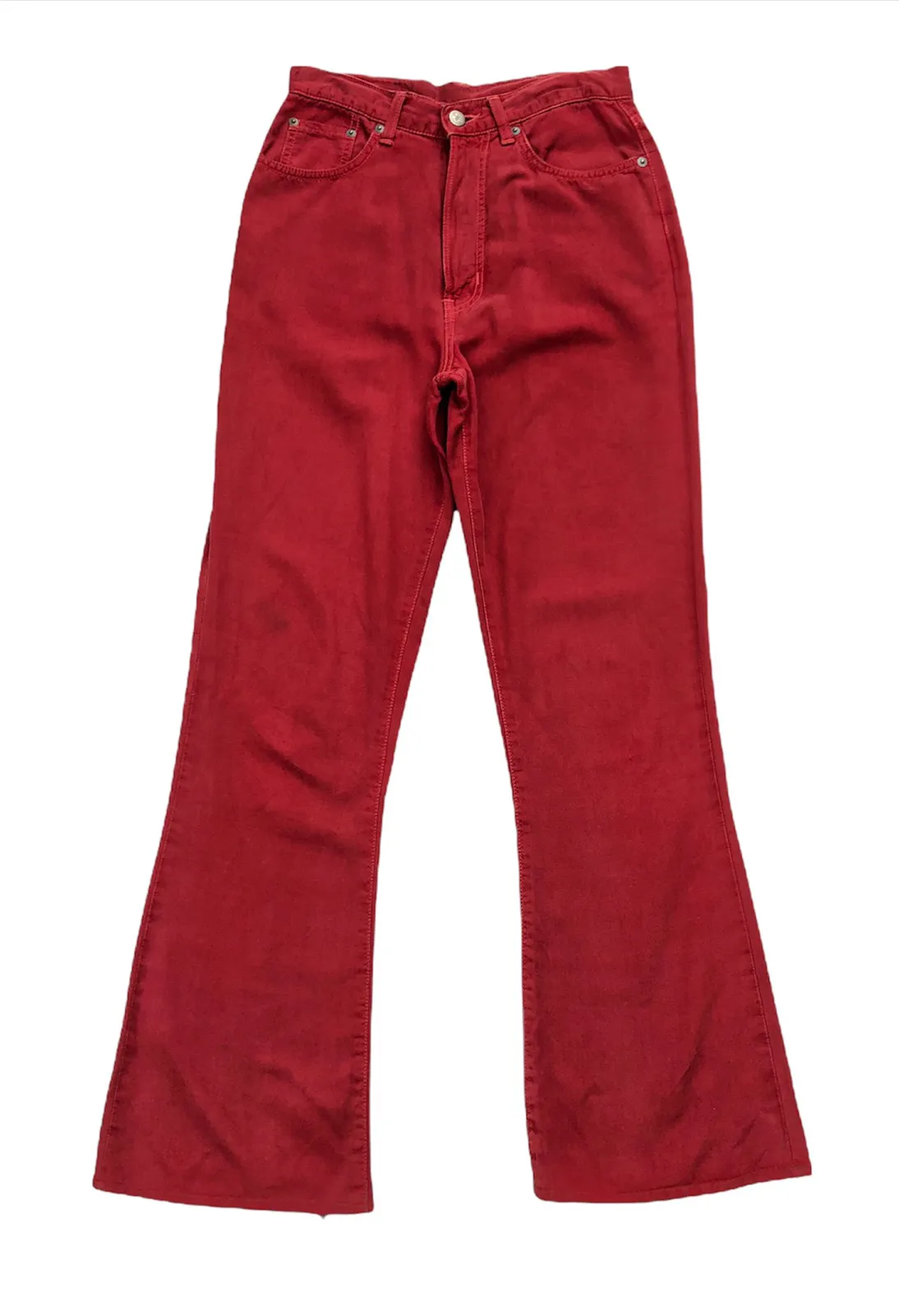 Vintage Fiorucci Red Flare Jeans