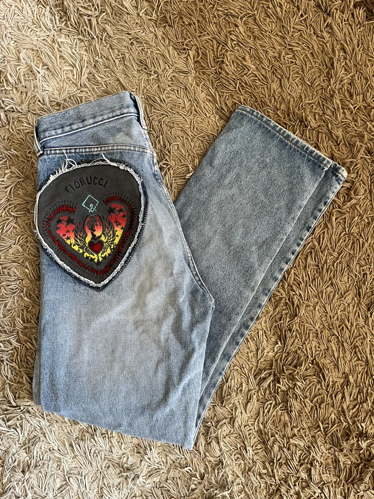 Fiorucci wide jeans size 28 perfect condition