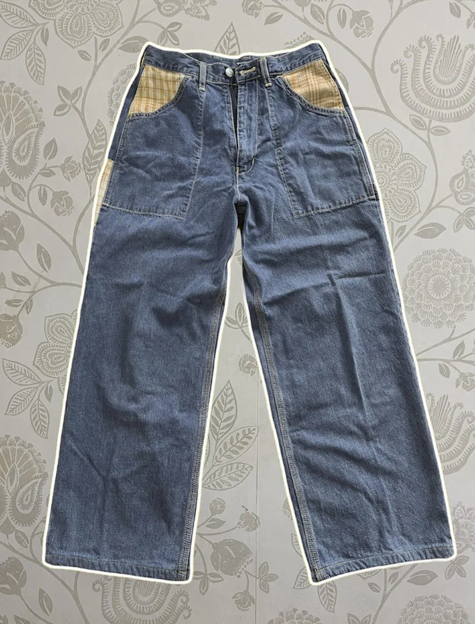 BAGGY FIORUCCI ITALY DESIGNER DENIM SAFETY JEANS