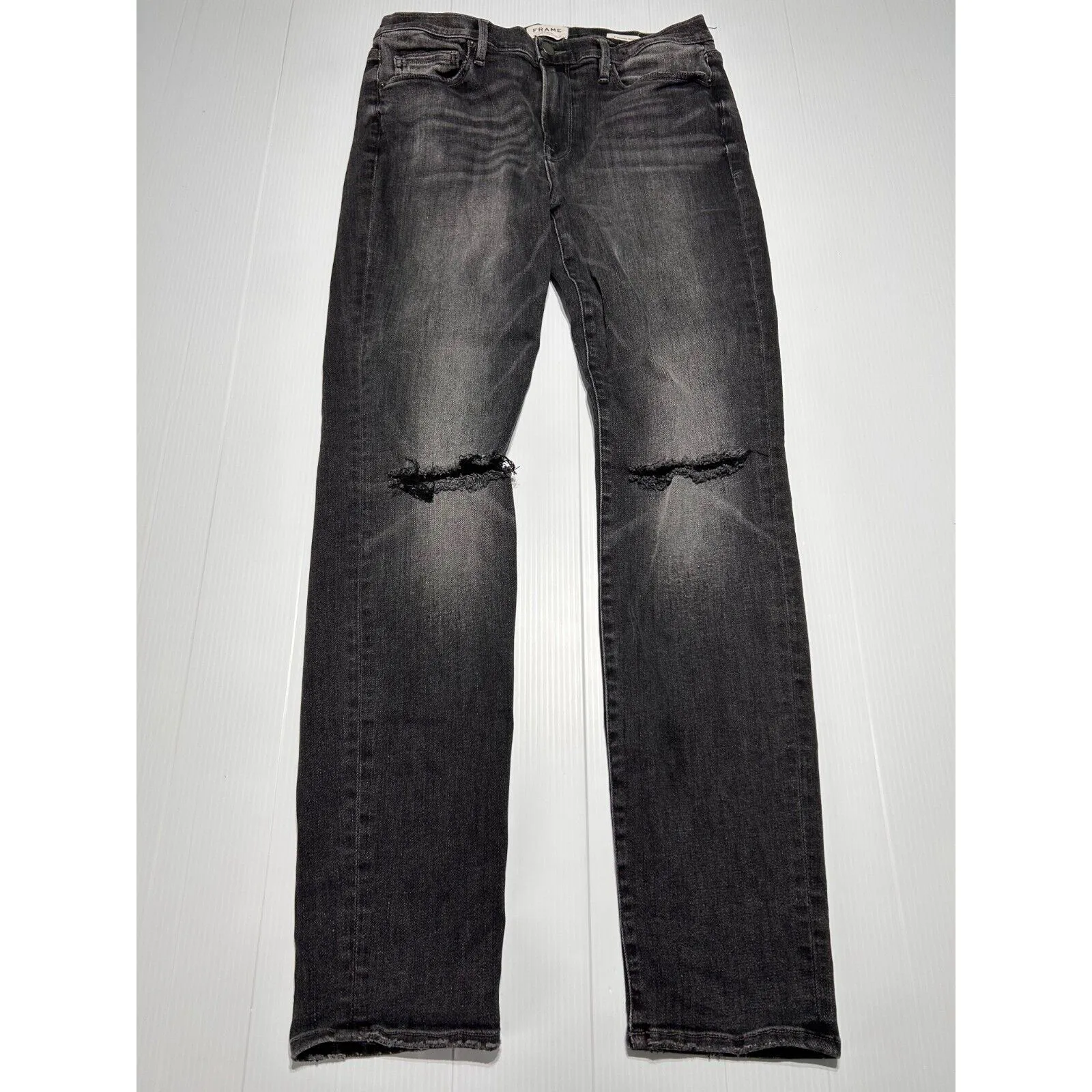 FRAME DENIM SKINNY JEANS MENS SIZE 36 GRAY (U11)