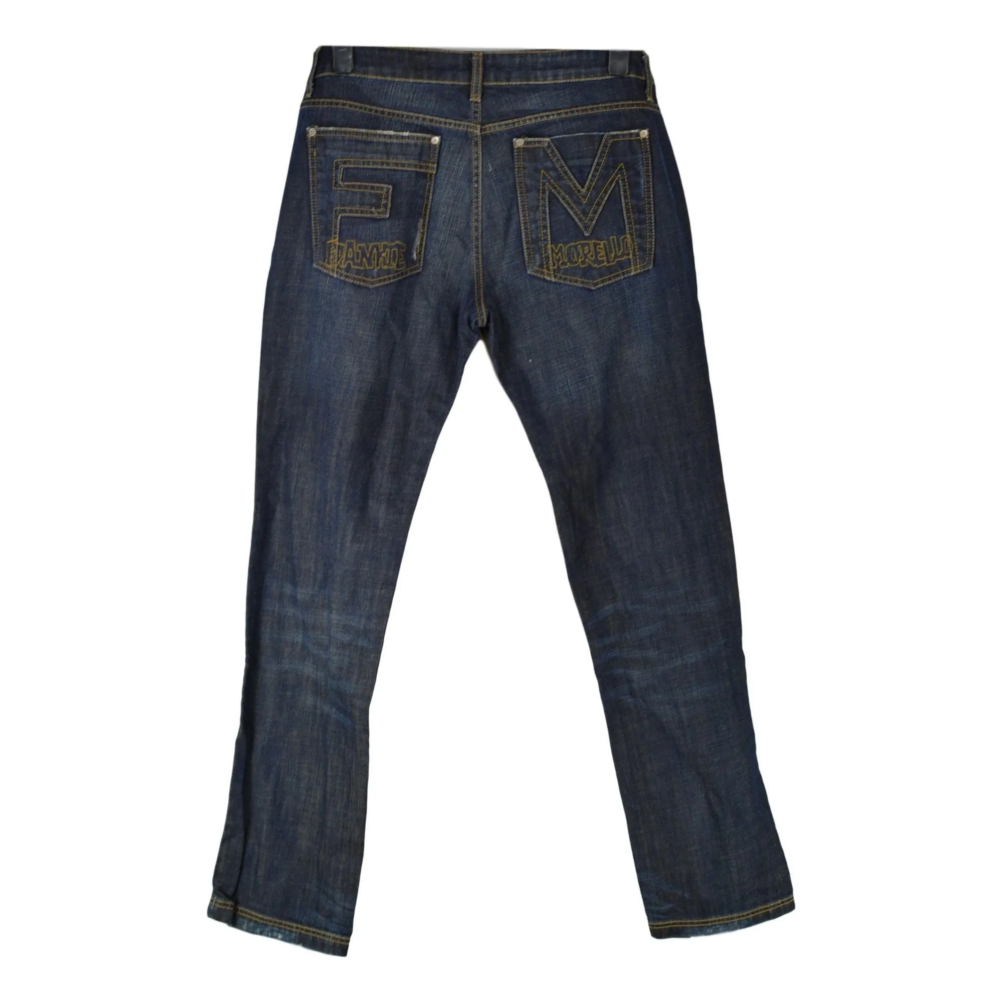 Frankie Morello Blue men's jeans W36 L34 Straight Slim Vinta