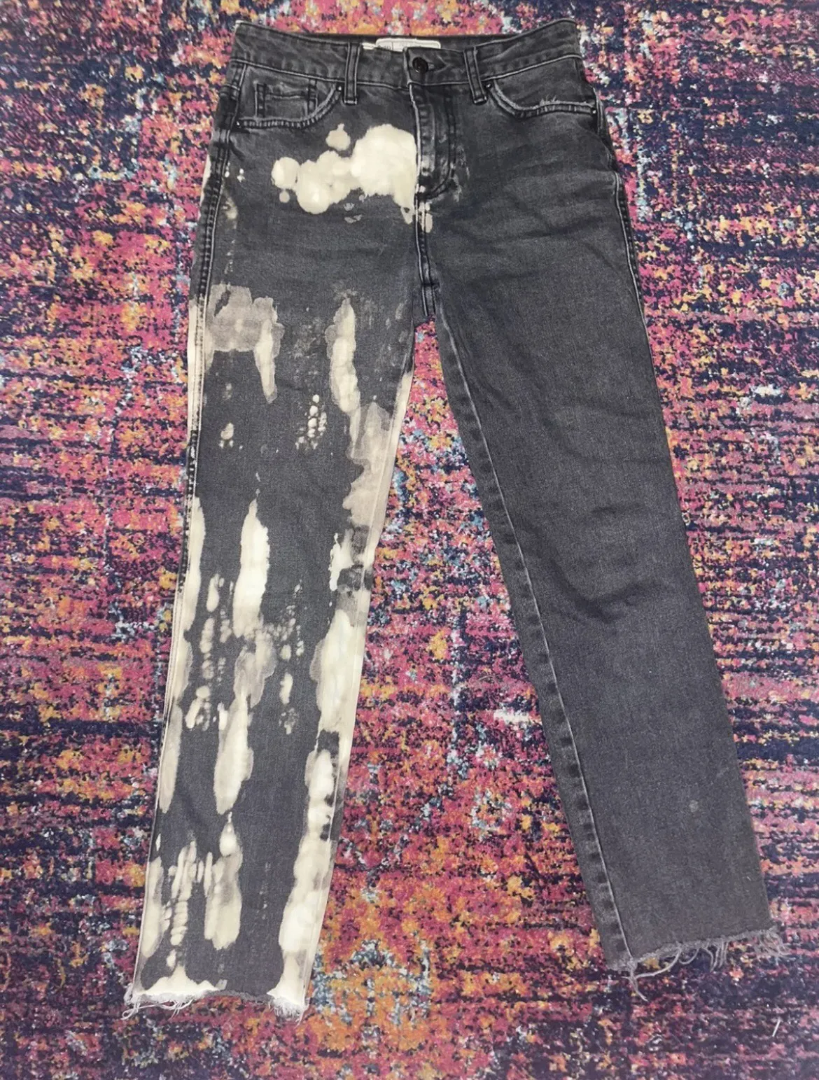 Bleached free people jeans