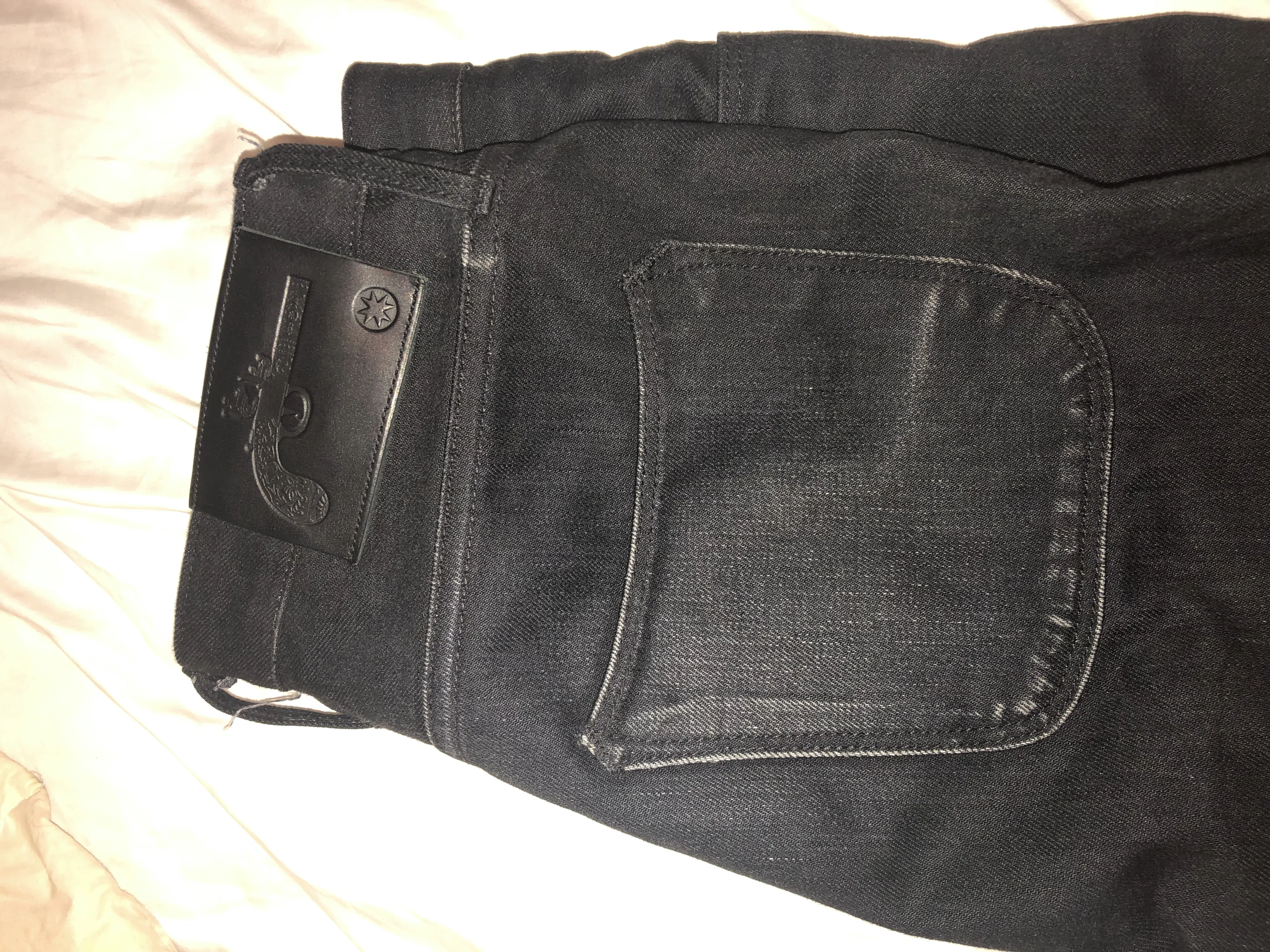Freenote Black Denim Avila Slim Taper