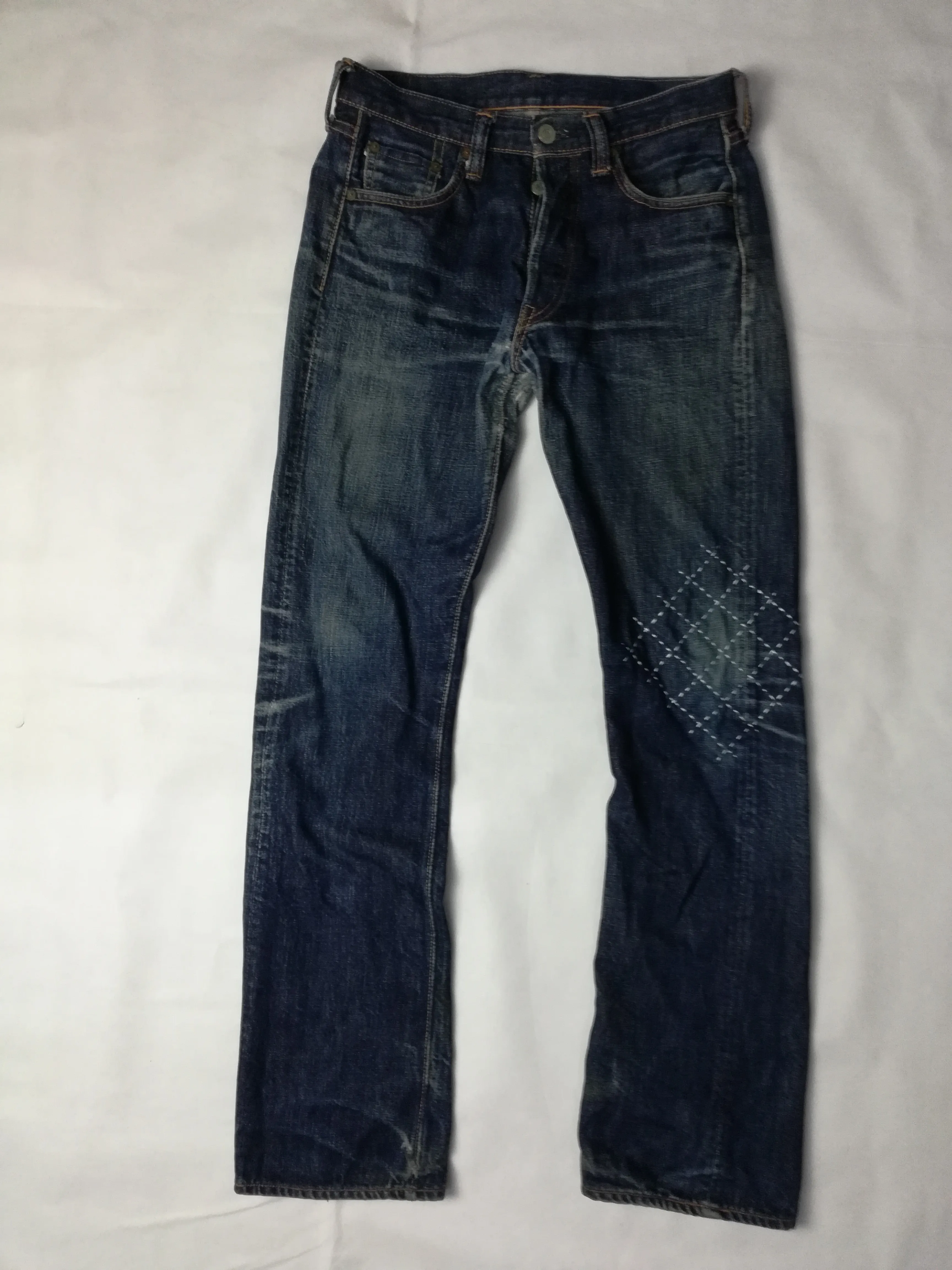 Reworked Fullcount Jeans with Sashiko