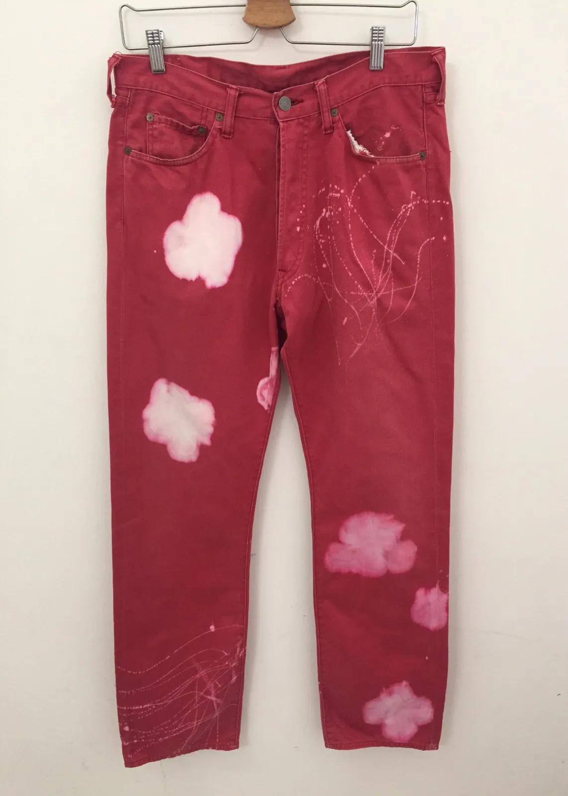 Vintage Full Count Lot1221 Bleach Style Distressed Jeans