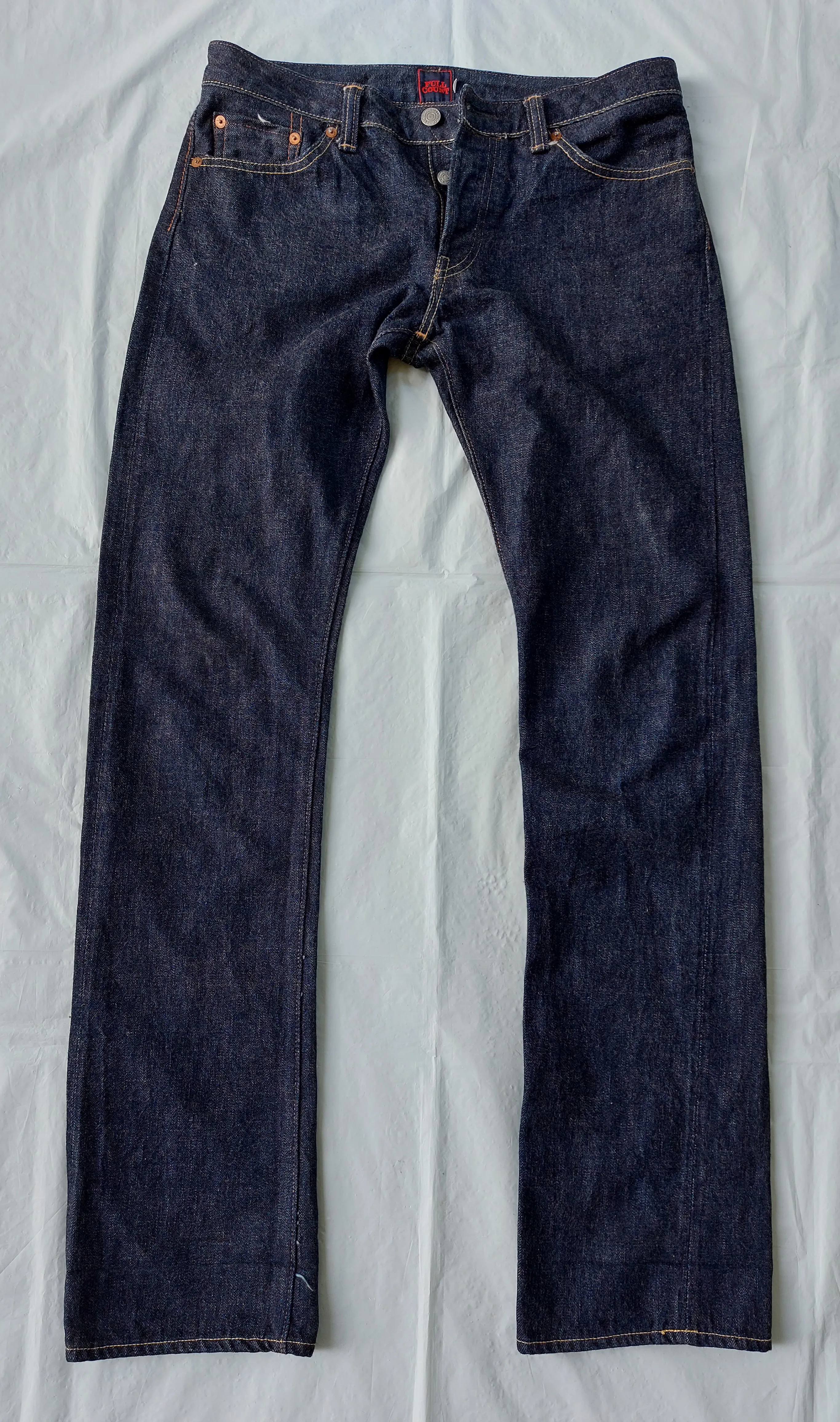 FULL COUNT & CO straight-leg selvedge denim