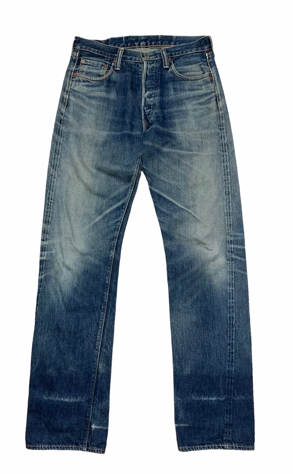 🇯🇵 " FULL COUNT " Japanese Brand Distressed selvedge Jeans