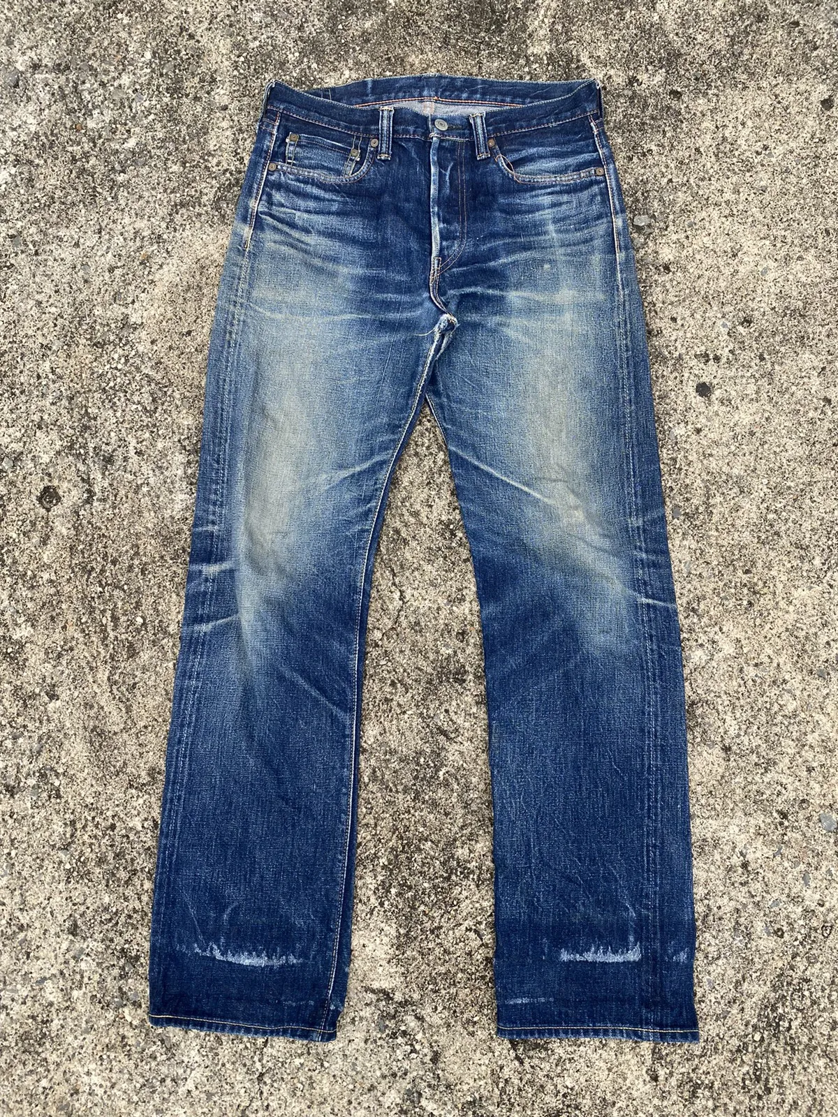 Full Count & Co. Selvedge & Destressed Jeans Made in Japan