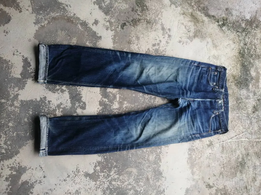 Vintage Rusty Distress Full Count Redline Jeans