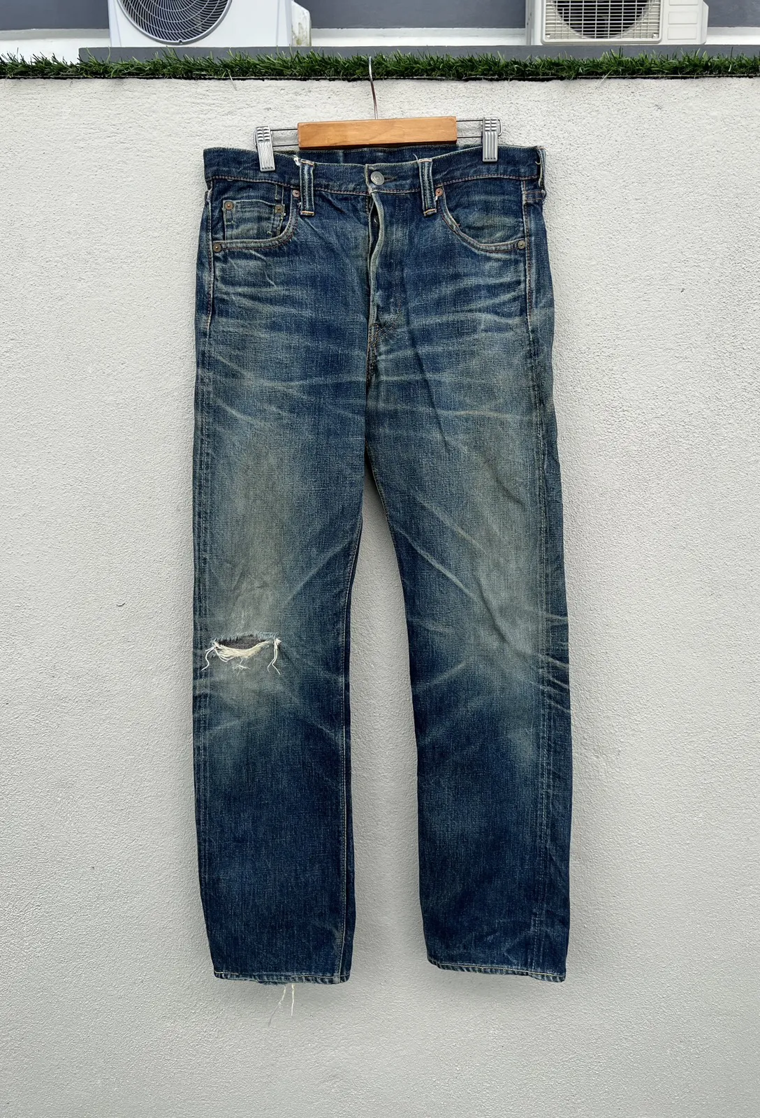 Full Count & Co Selvedge Distressed Jeans