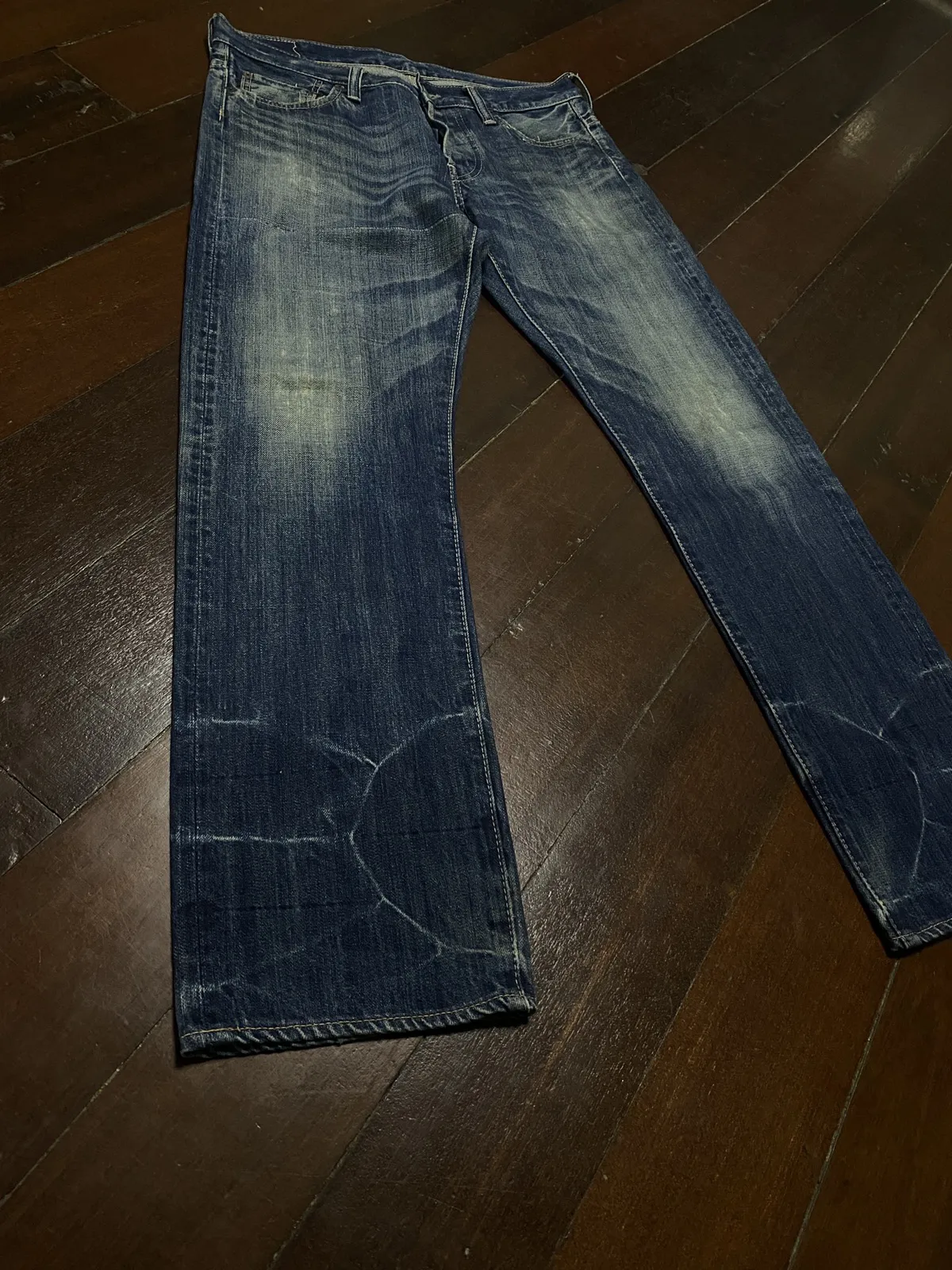 FLARE JEANS SEWING CHOP JOHNBULL JAPANES BRAND RUSTY DENIM