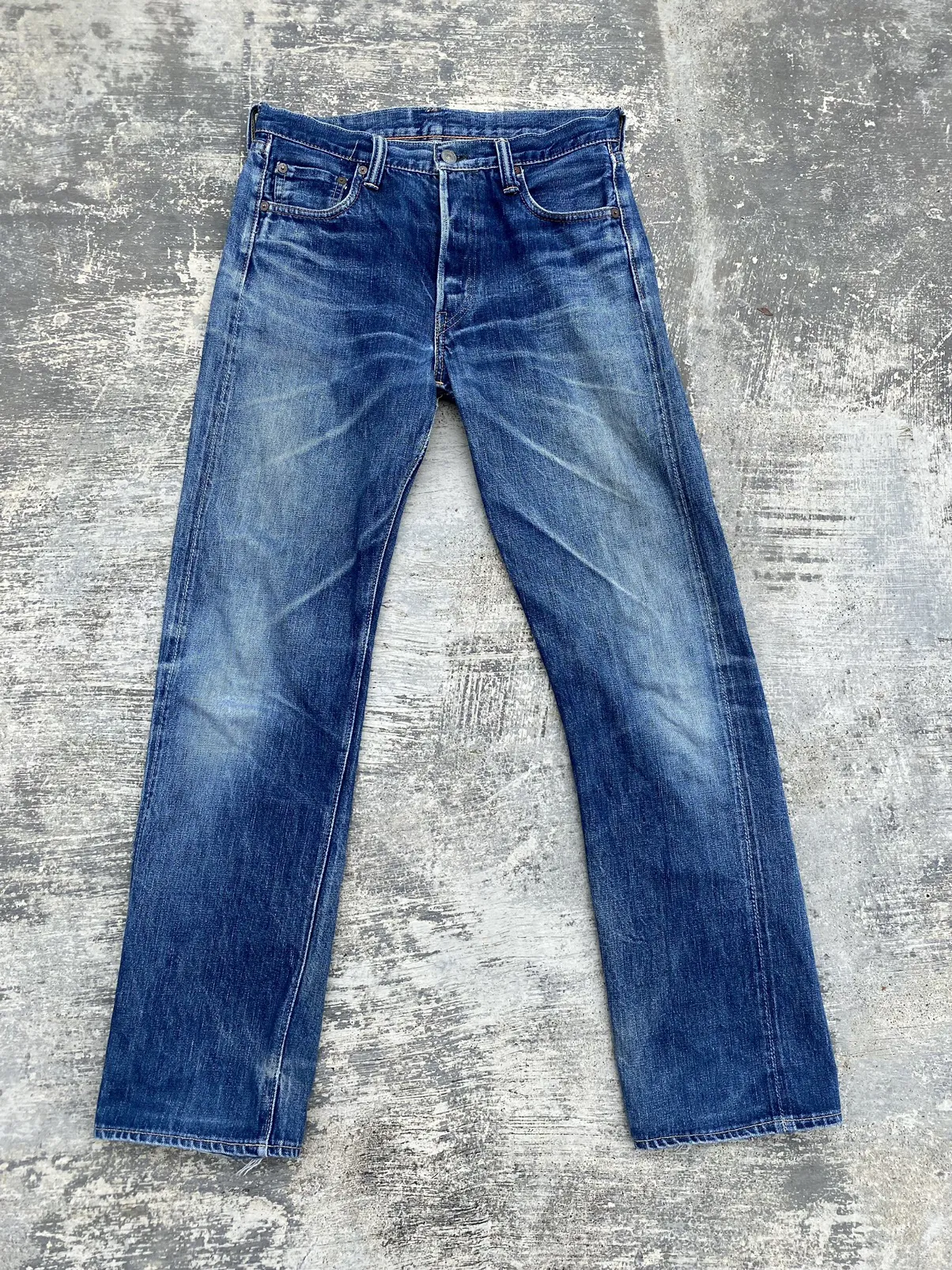 VINTAGE FULL COUNT SELVEDGE DISTRESSED GRUNGE COWBOY PUNK