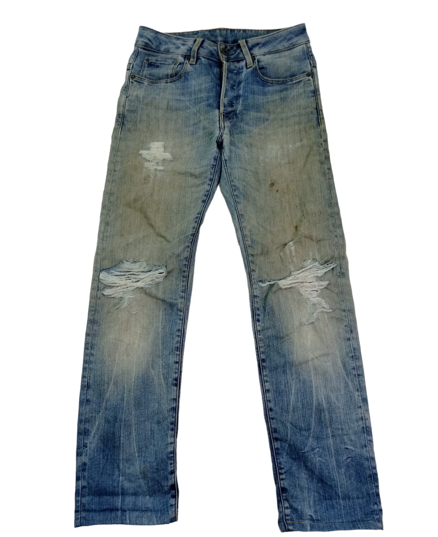 G Star Raw Distressed Denim Pants