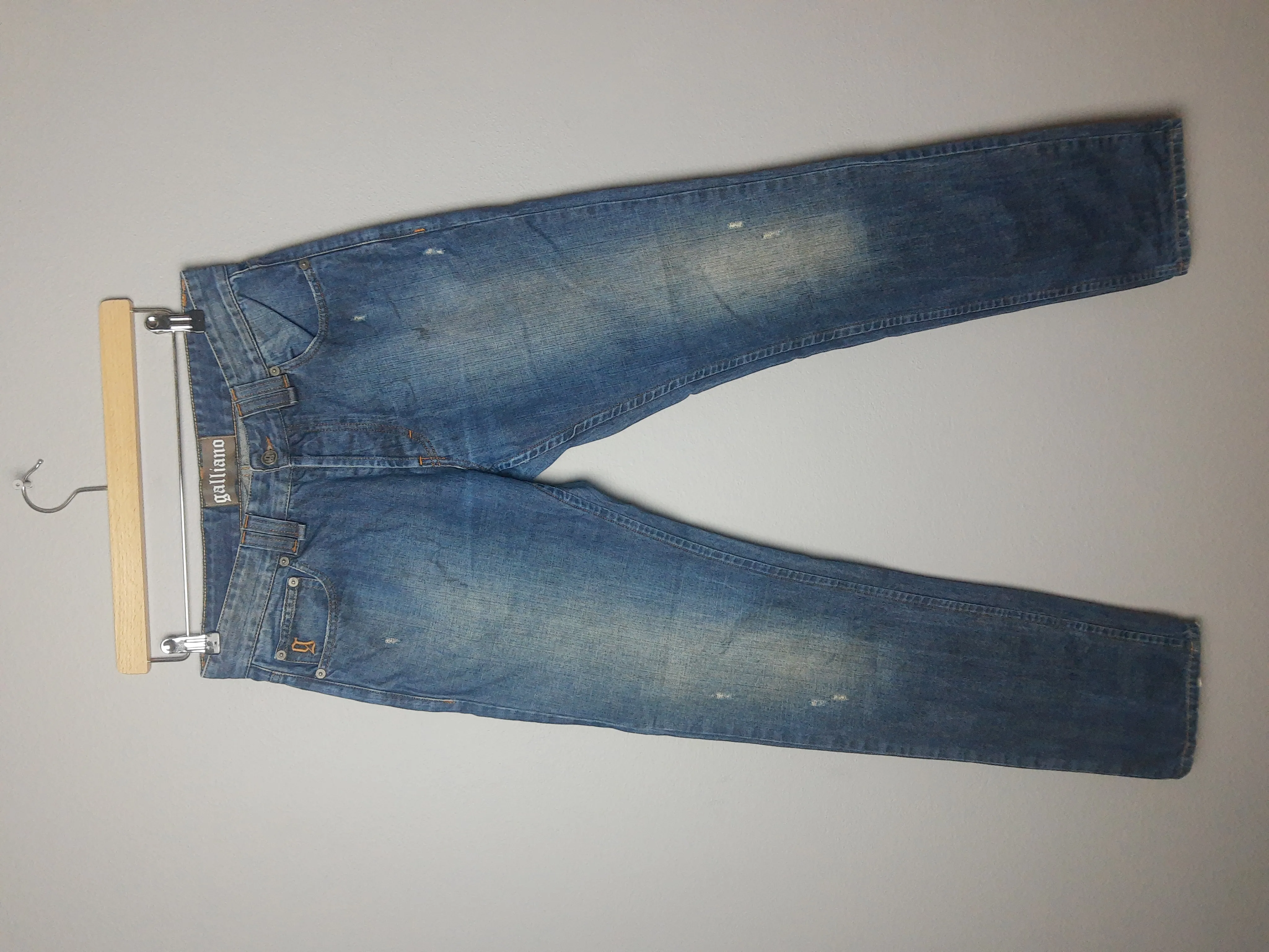 John Galliano distressed jeans size 33
