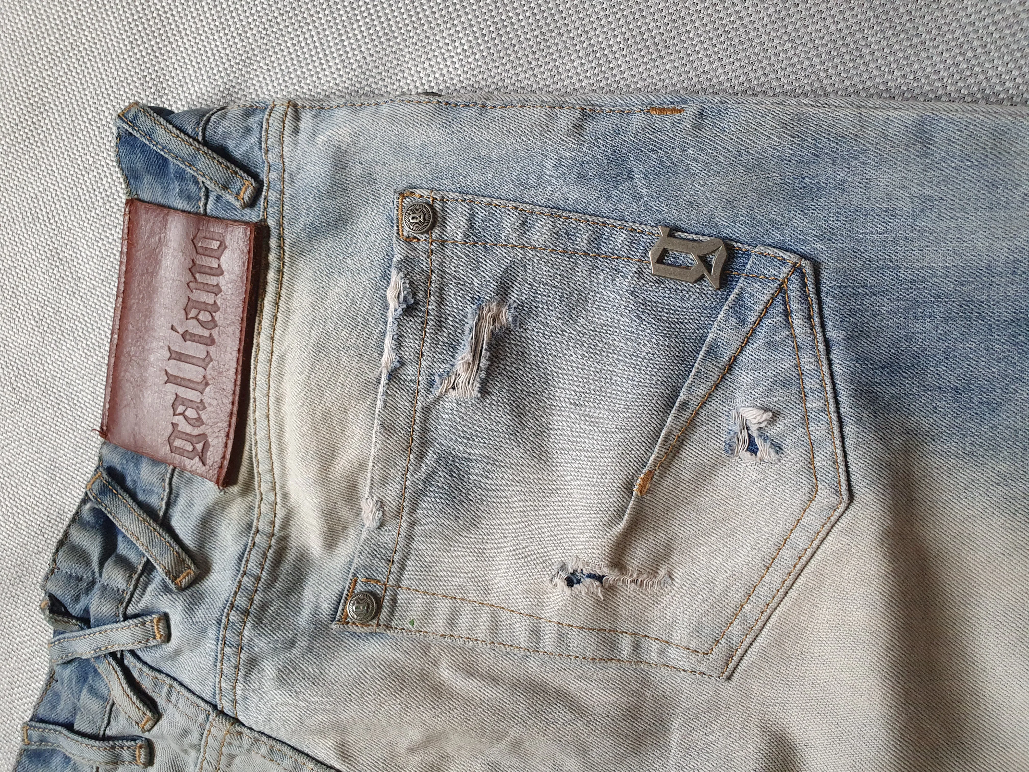Galliano Distressed Jeans Denim Pants