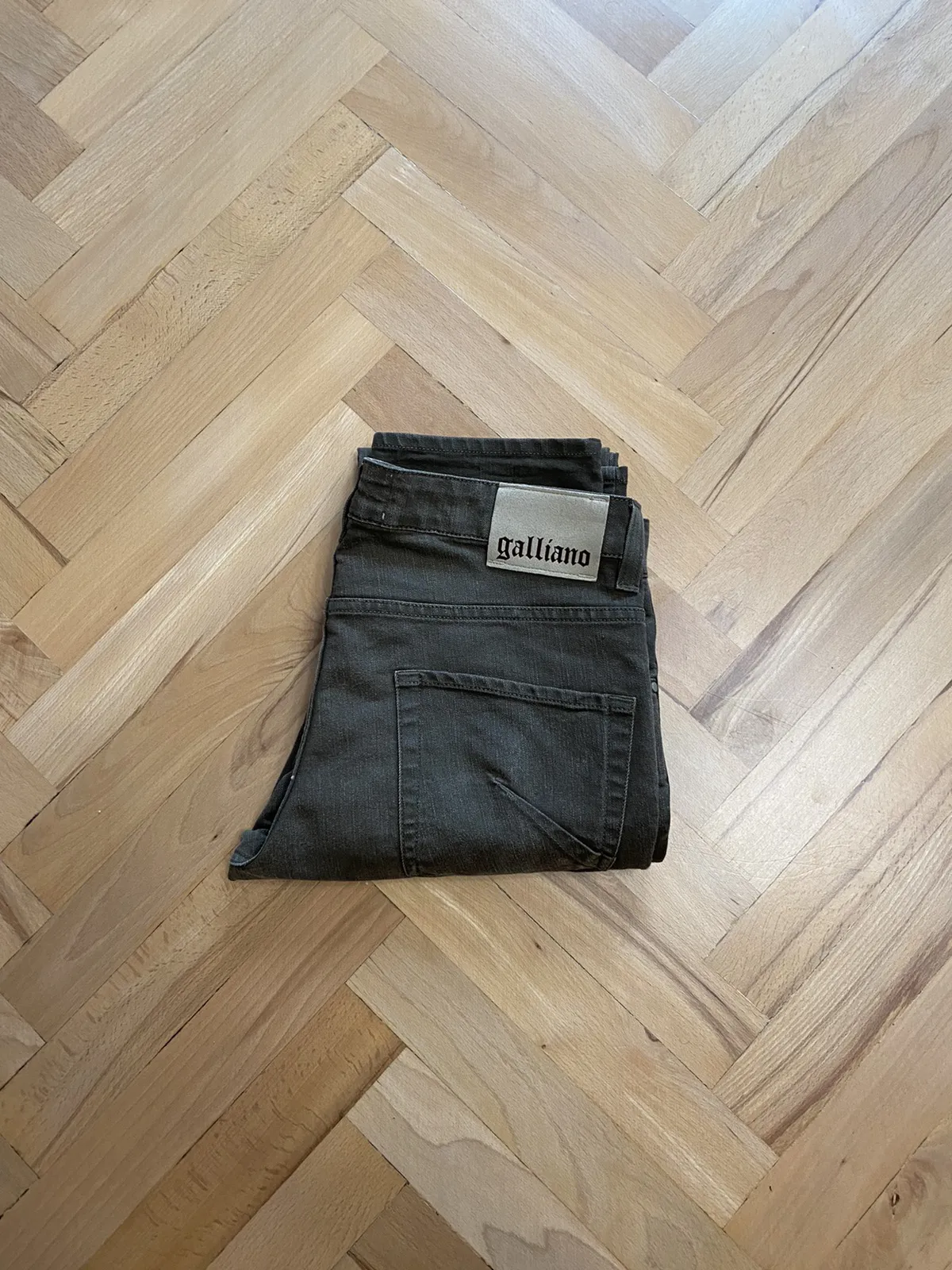 Galliano Slim Fit Khaki Denim Pants 32