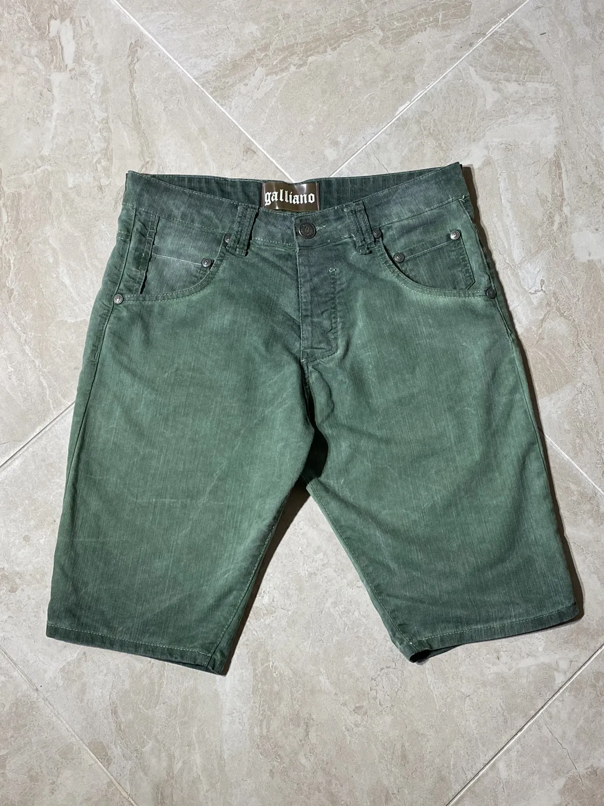 John Galliano vintage denim shorts