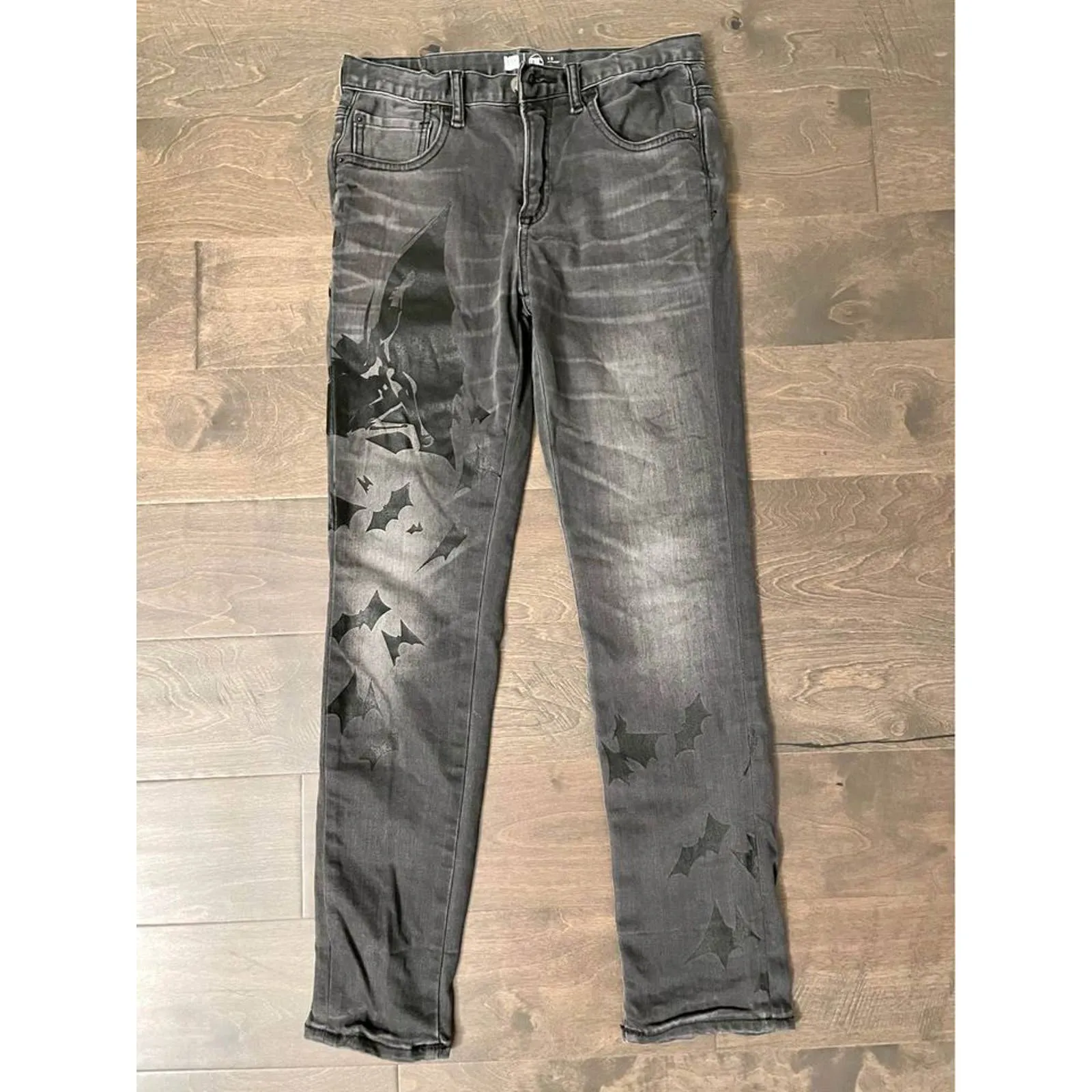 Boys Gap DC Comics Batman Black faded jeans size 12 Regular
