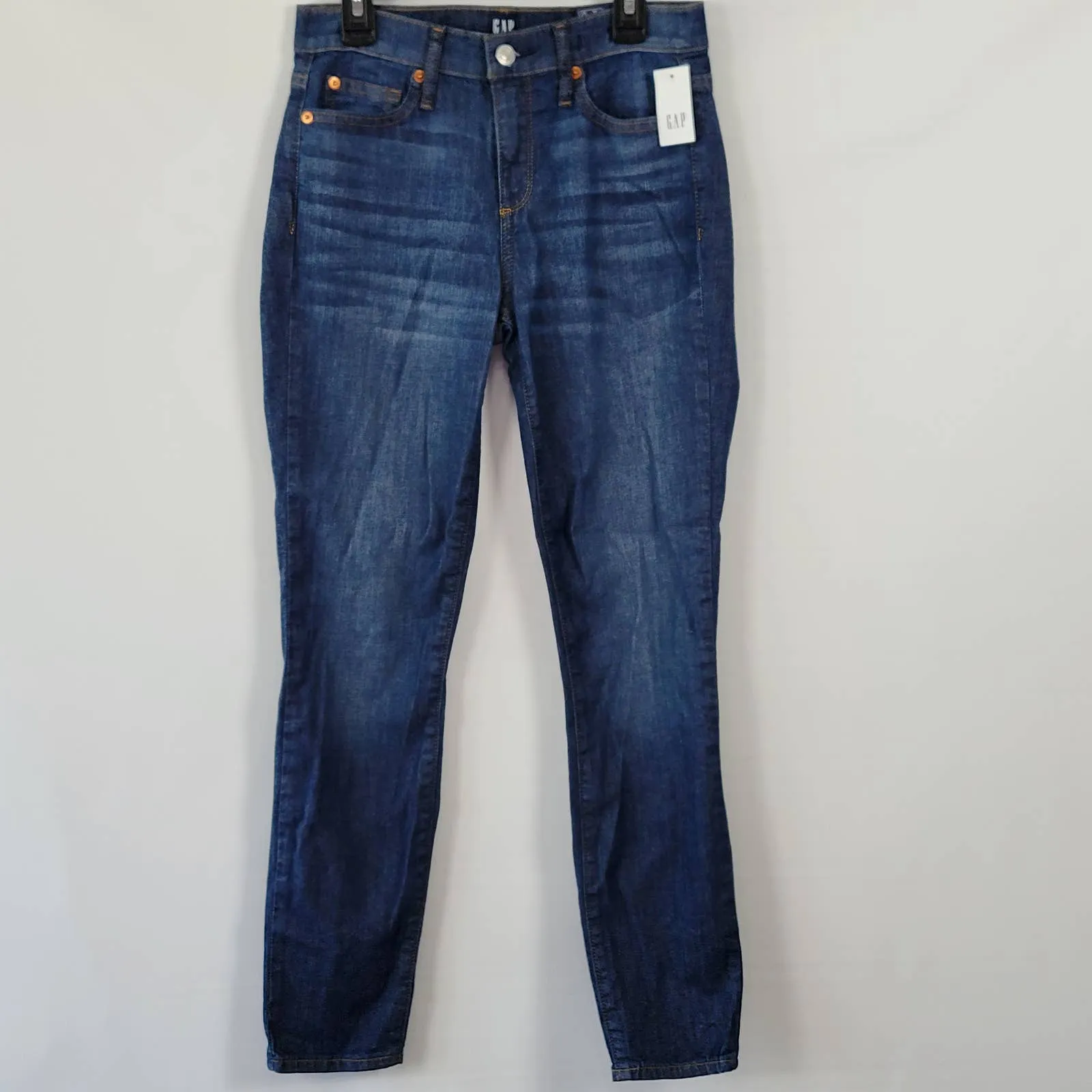 Gap Women's Jeans Size 25 Blue Stretch Skinny Ankle Midrise
