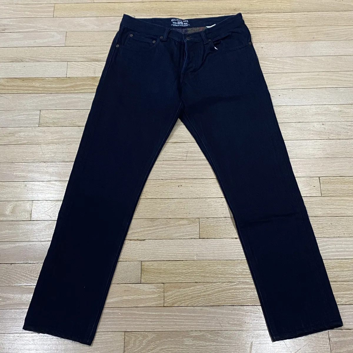 Gilded Age indigo denim blanket-lined jeans - size 30x29