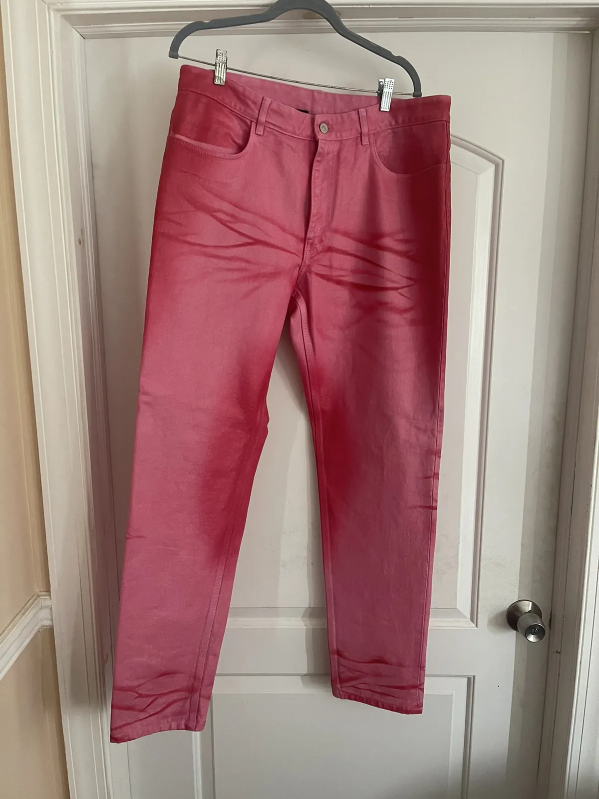Givenchy straight fit pink jeans