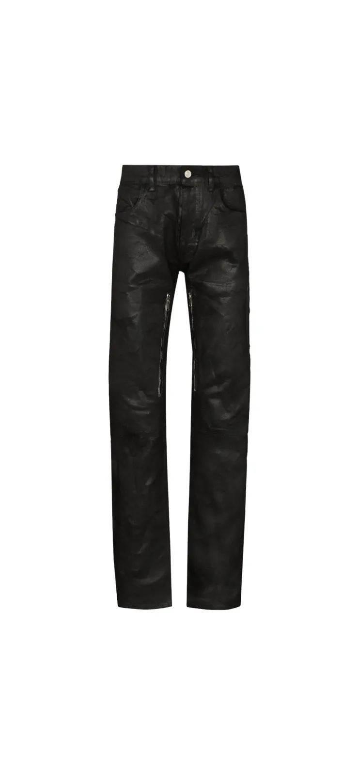 Givenchy Painted Cracked Straight Leg Jeans