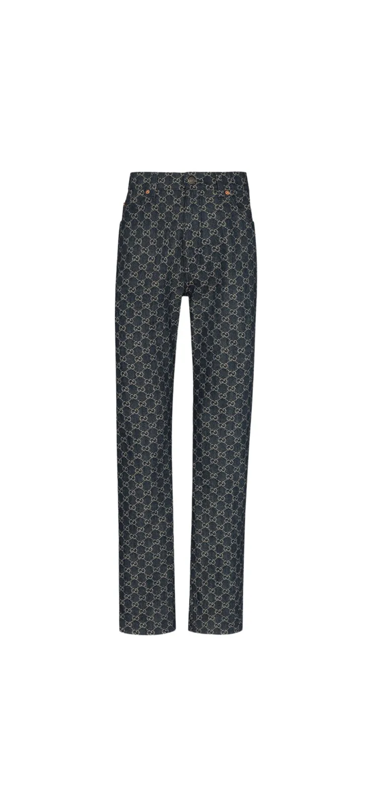 Gucci GG Supreme Straight Leg Jeans