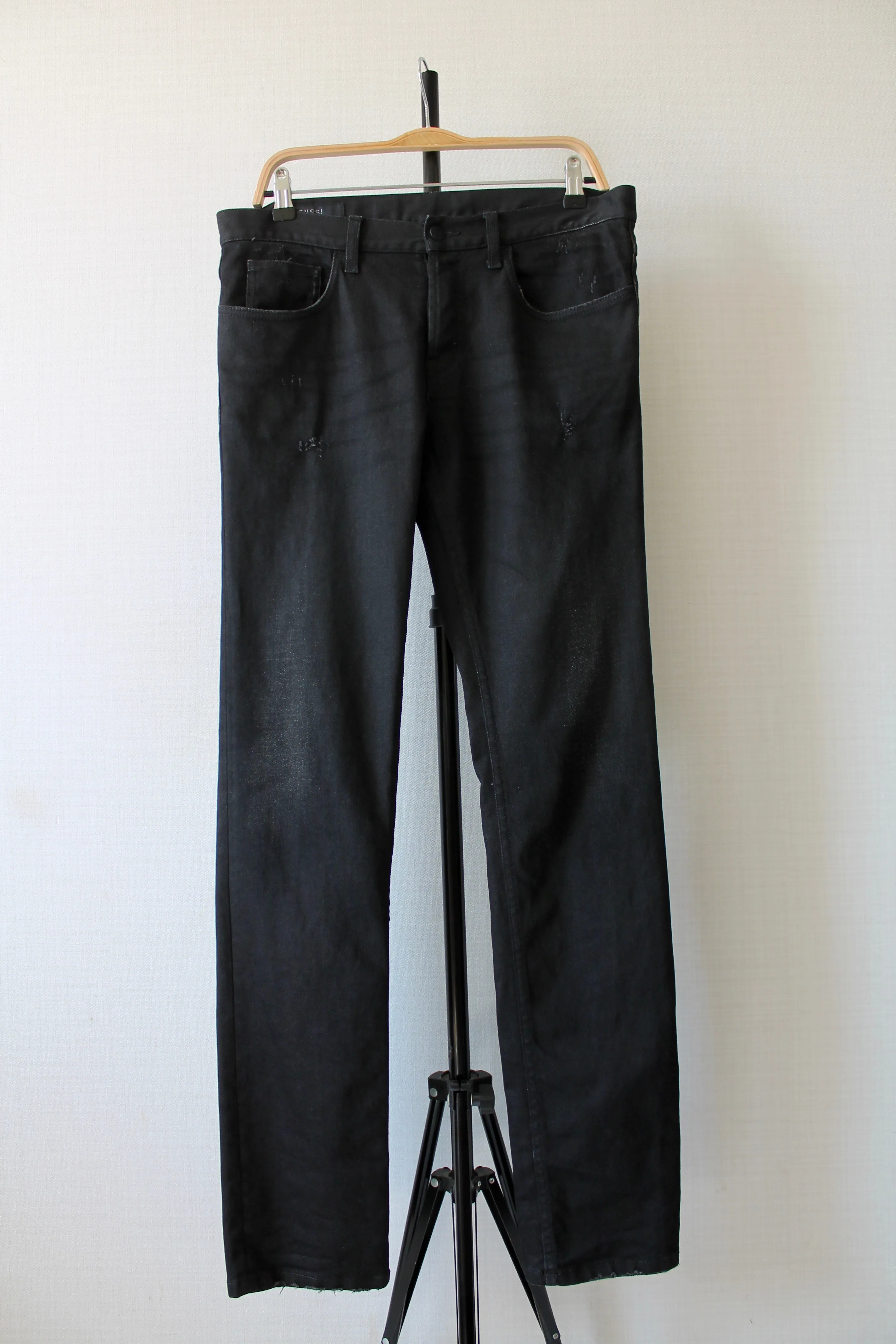 GUCCI skinny black denim pants