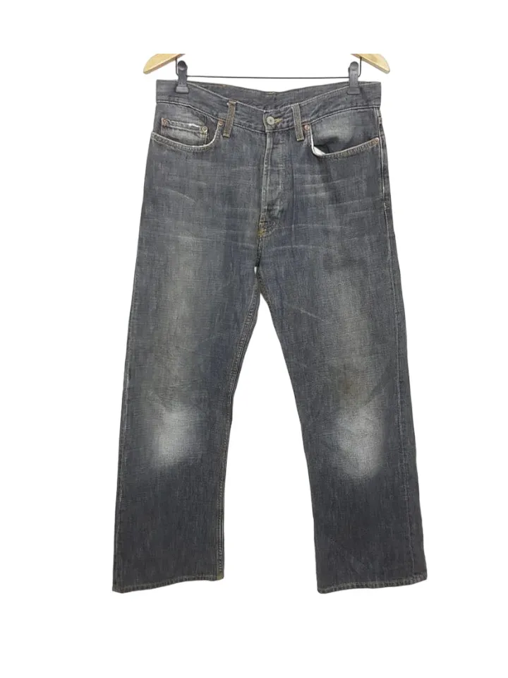 GUCCI Relaxed Cut Denim Grey Jean Pant Made in Italy