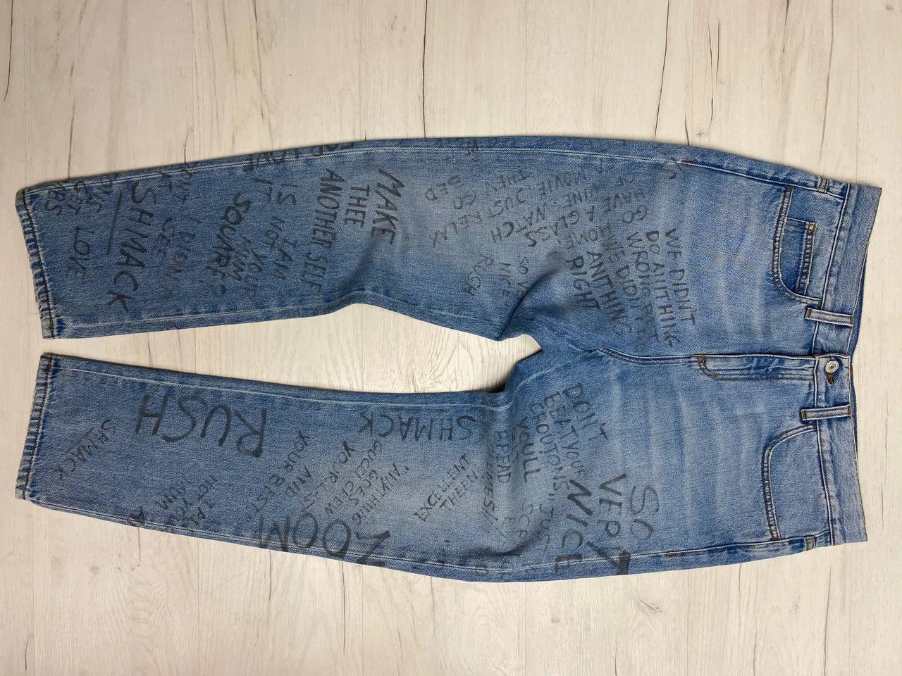 Gucci Men Denim Pantera logo