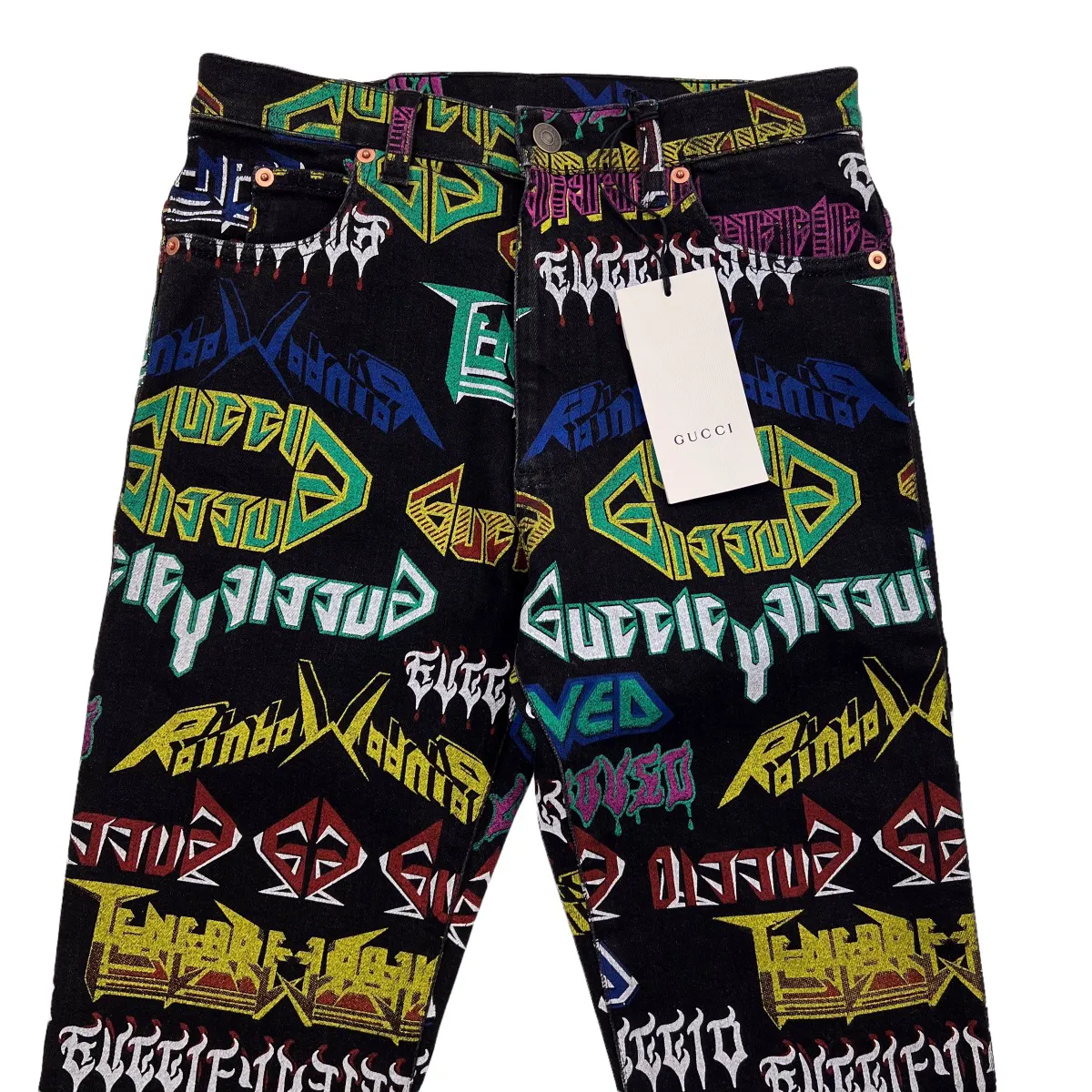 Gucci Metal Print Jeans