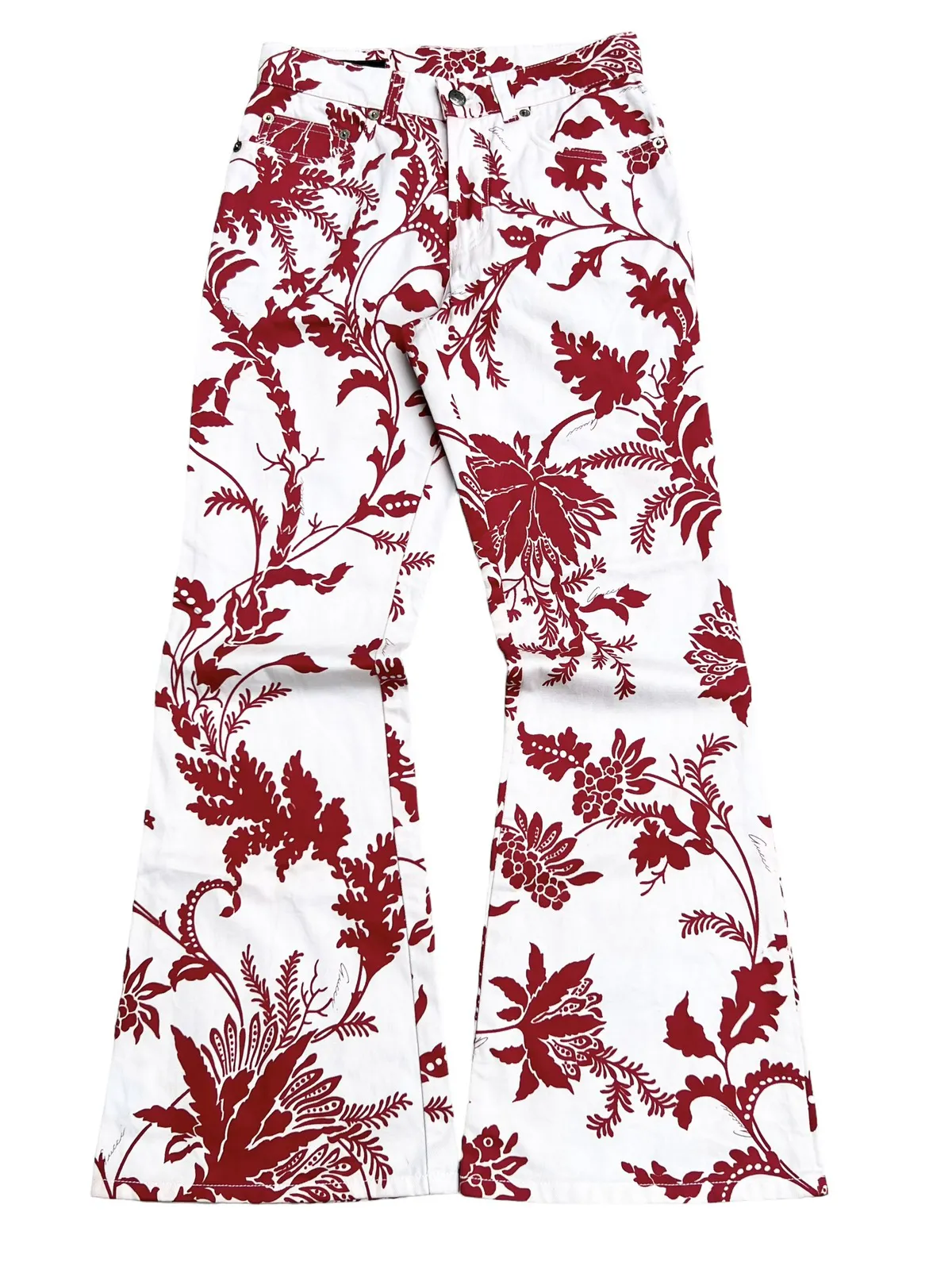 GUCCI SS00 By Tom Ford Floral Flared Jeans Vintage Archive