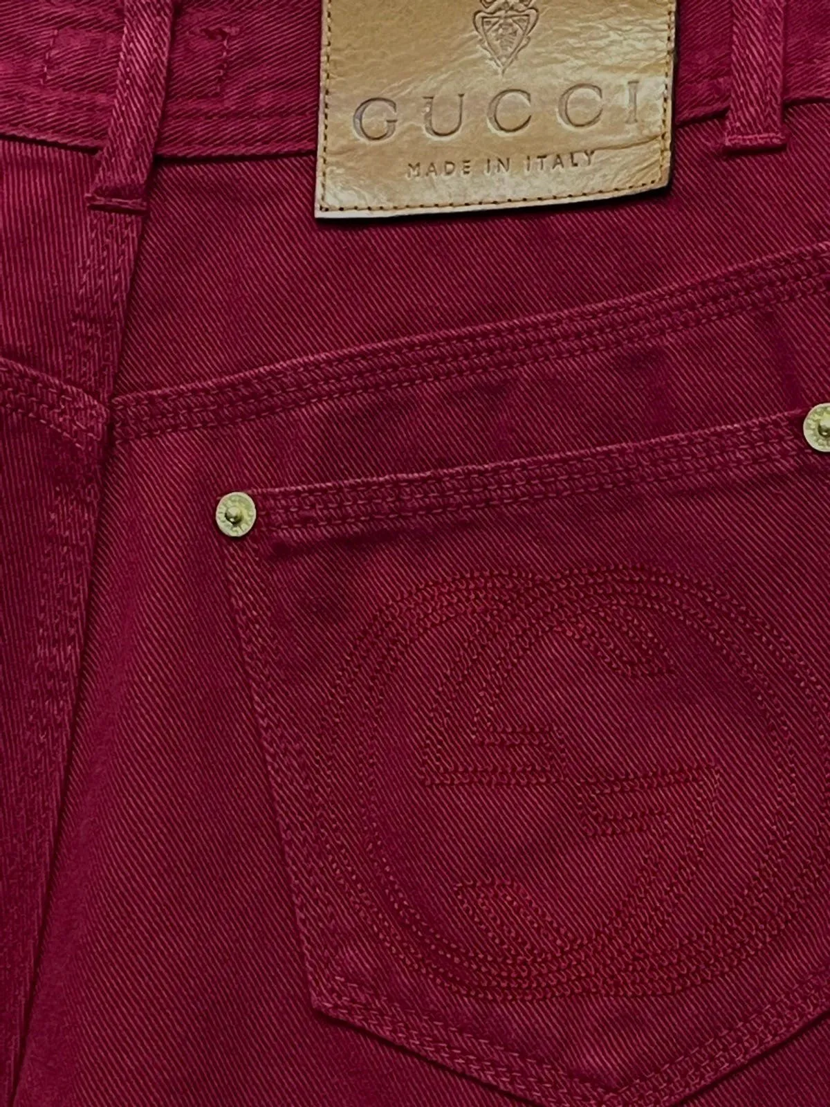 Vintage GUCCI ITALY Denim Petit Pants Size 25”