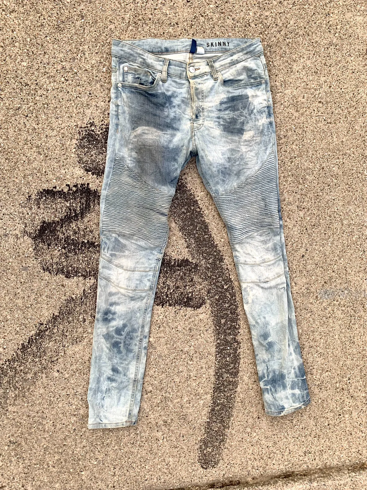 BLEACHED H&M CUSTOM PANTS