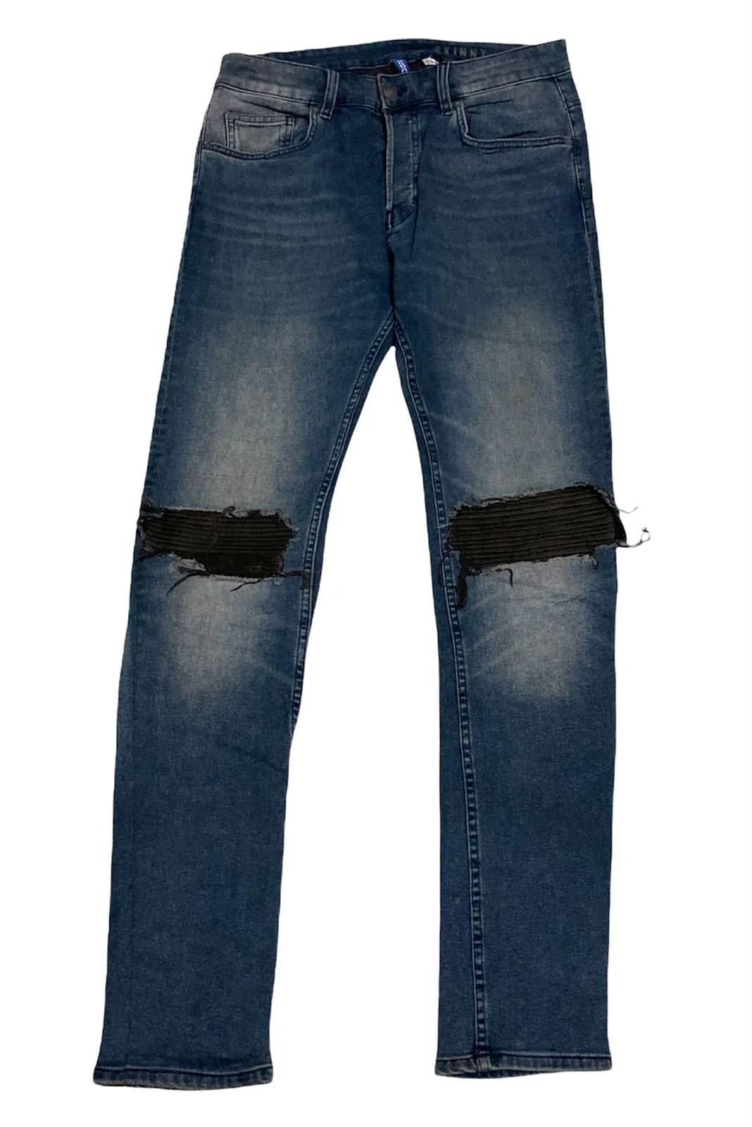 Distressed Skinny Inspired Chrome Hearts