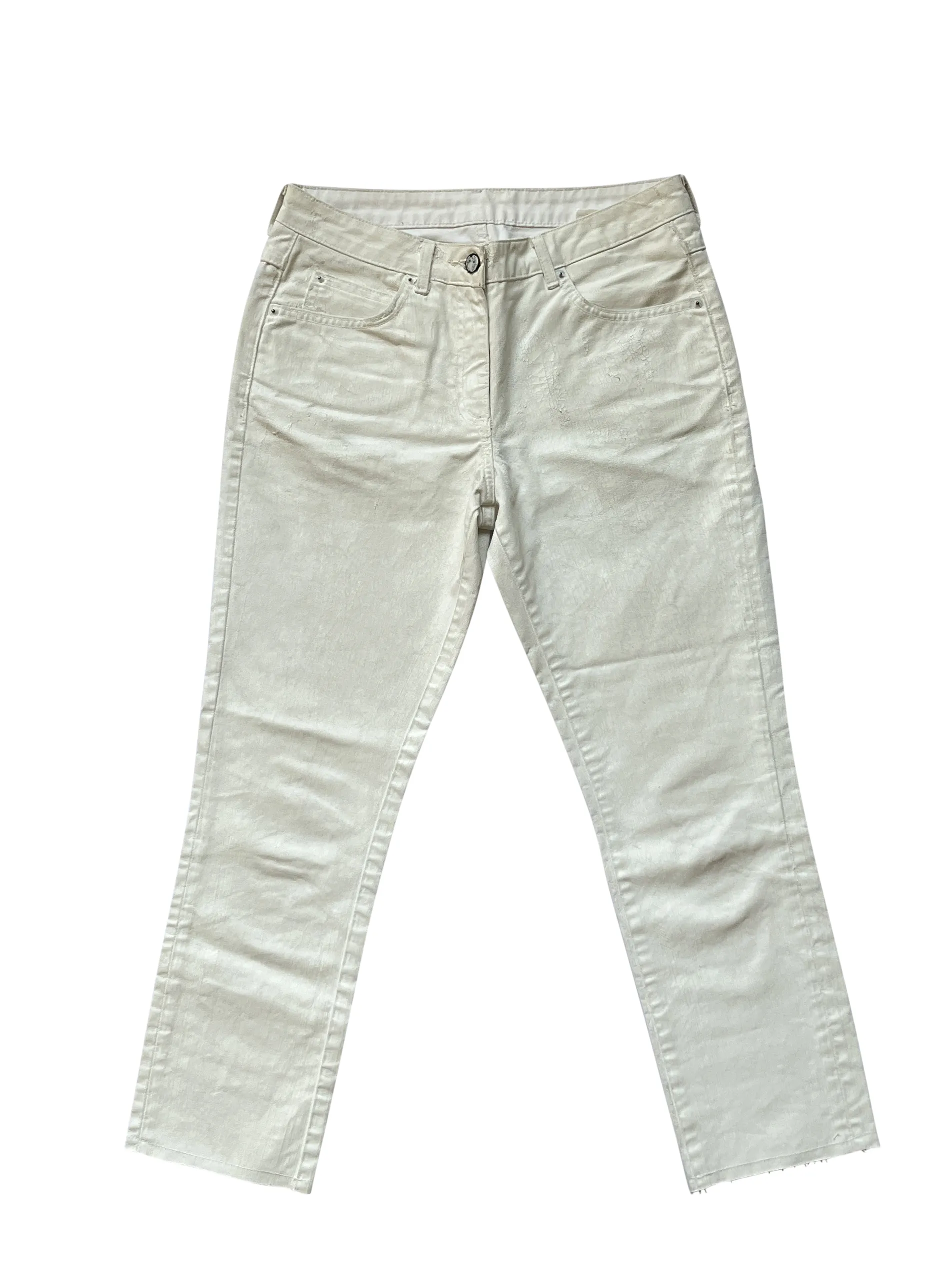 ⚡️QUICK SALE⚡️Maison Margiela H&M White Painted Jeans Denim