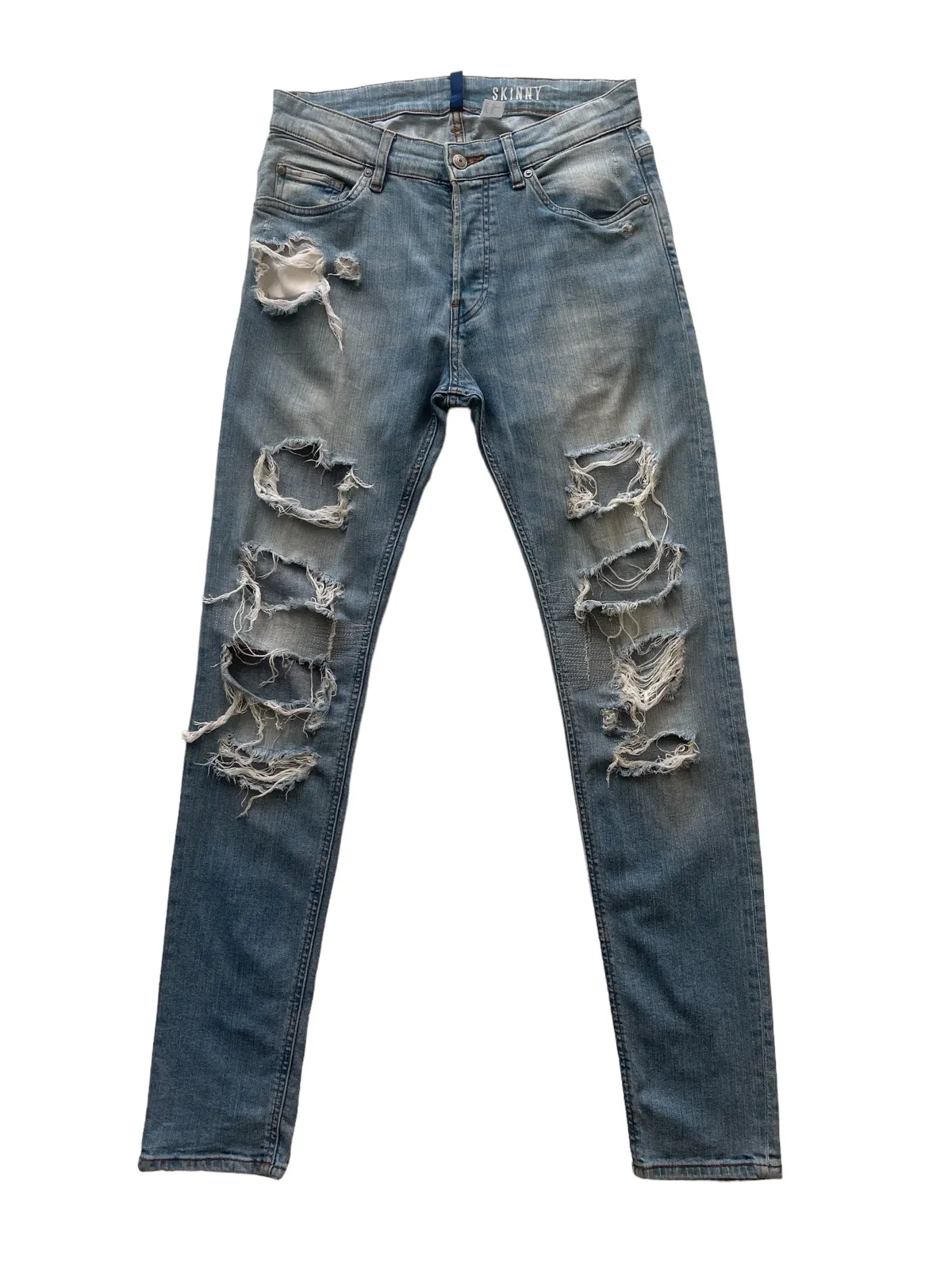 Distressed Skinny Fit Denim