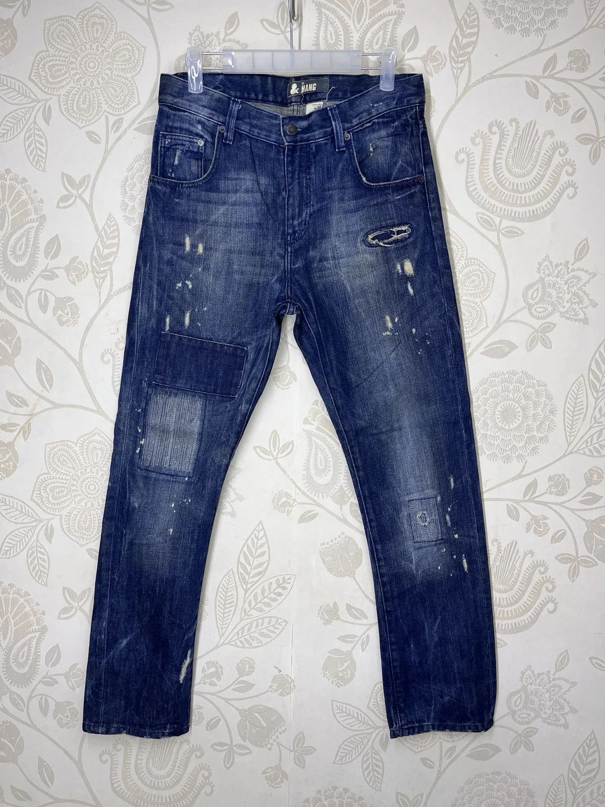Distressed Patches H&M Denim Jeans Made In Turkey
