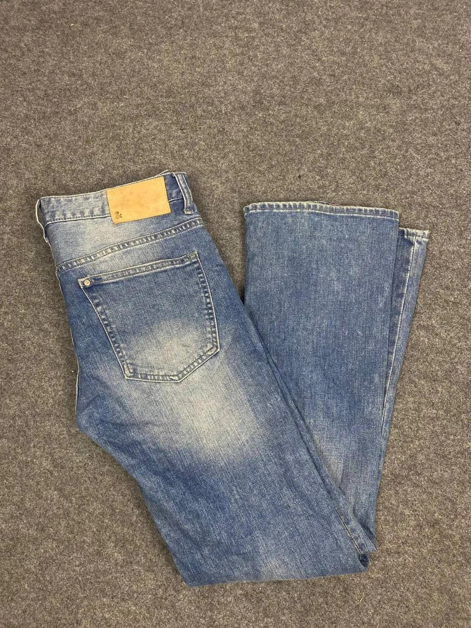 h&m x &denim japanese brands low waist bootcut flare denim