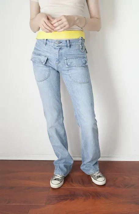 Vintage cockring denim jeans
