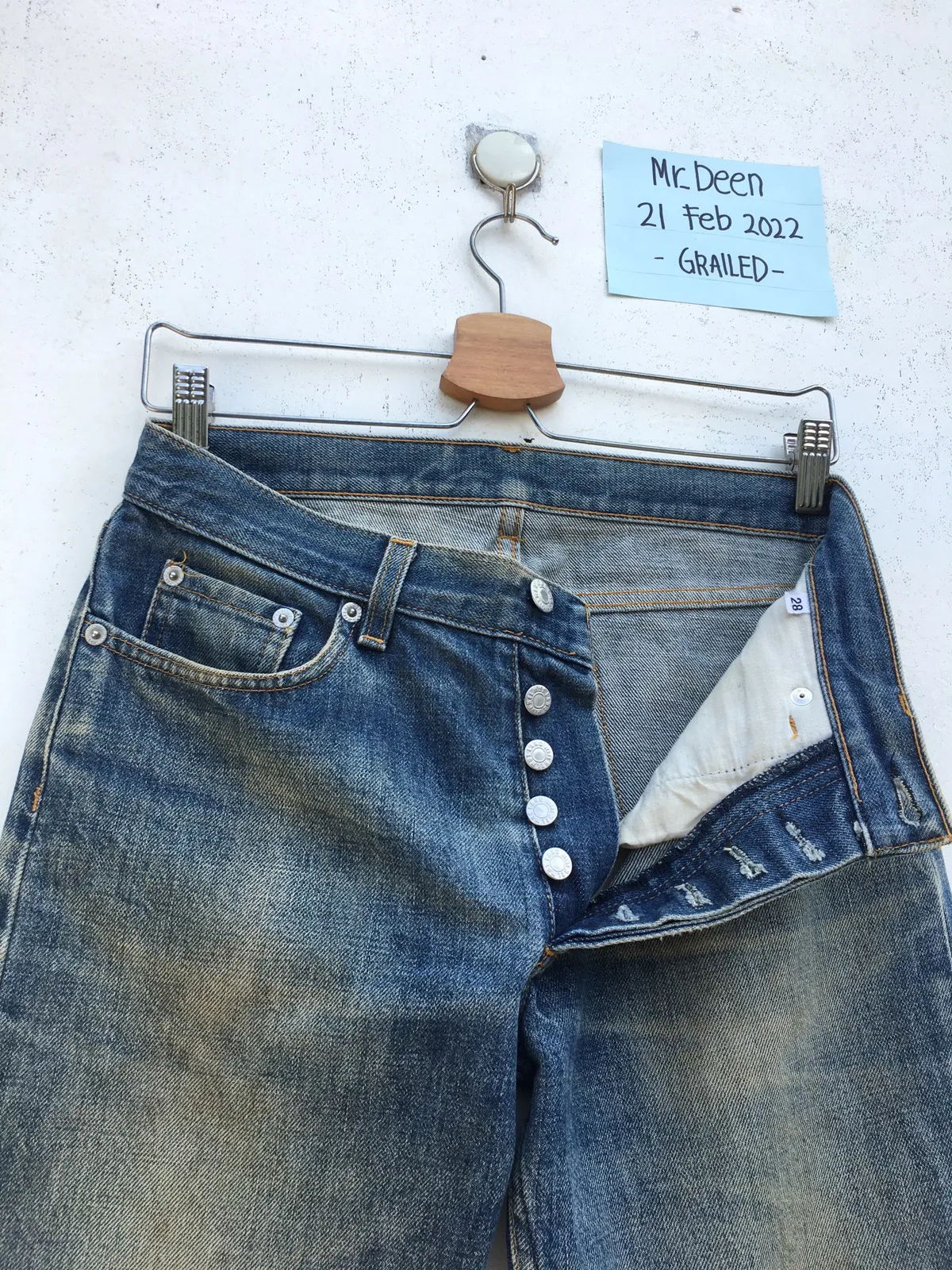 Rare Vintage Helmut Lang Classic Raw Denim Produced 1999